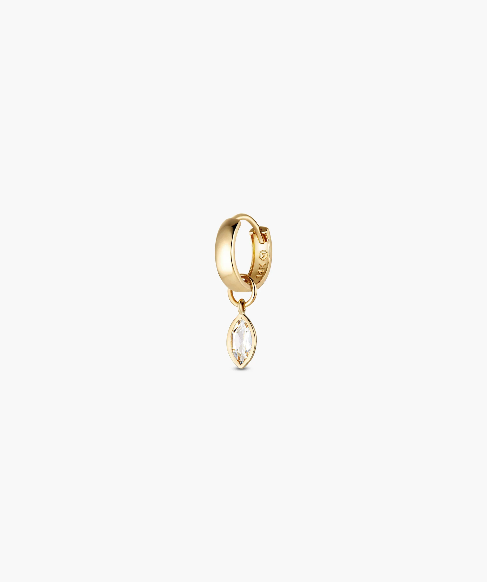 Marquise Gemstone Hoop Charm - Image 8