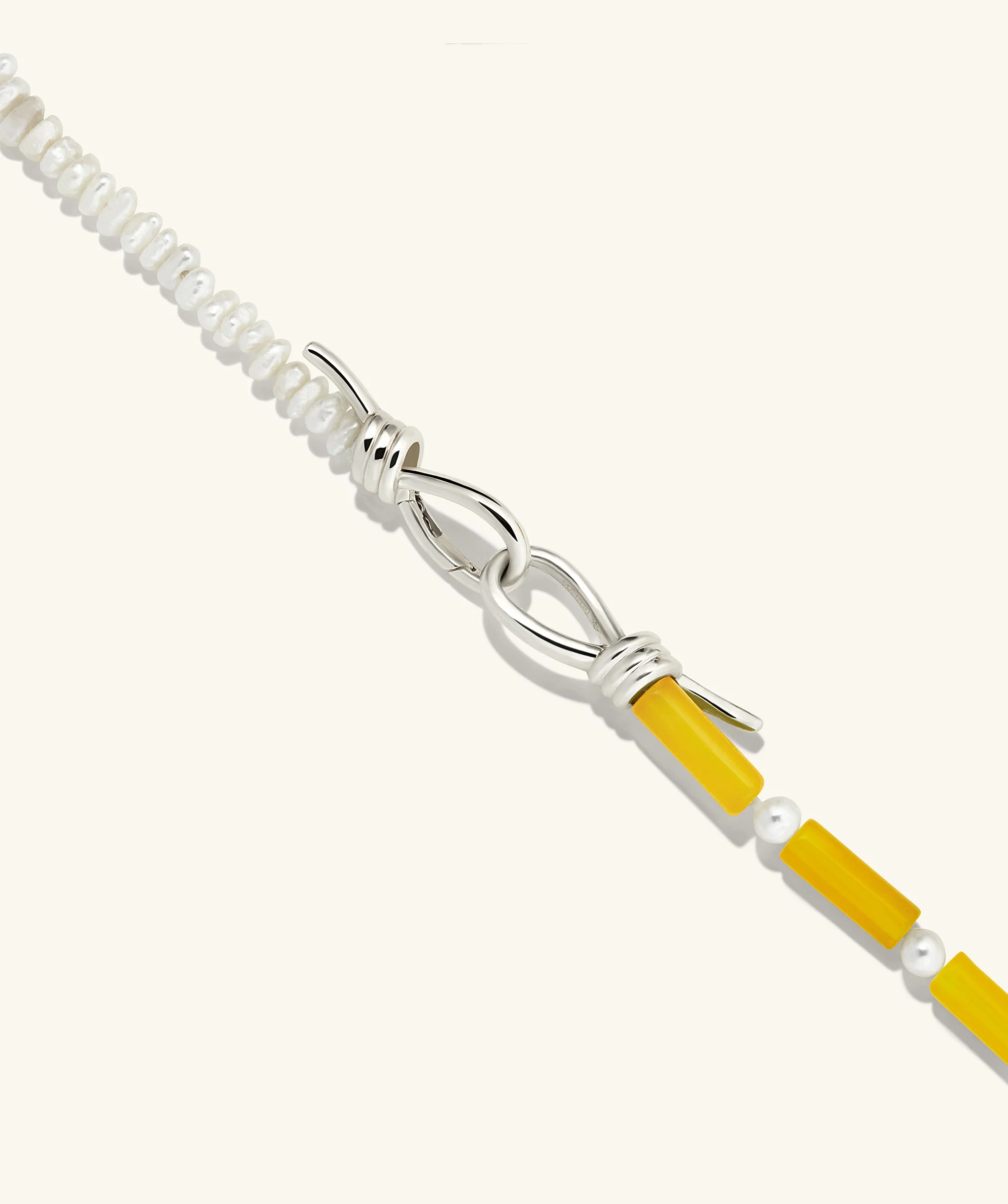 Maya Caged Pearl Necklace - Image 5