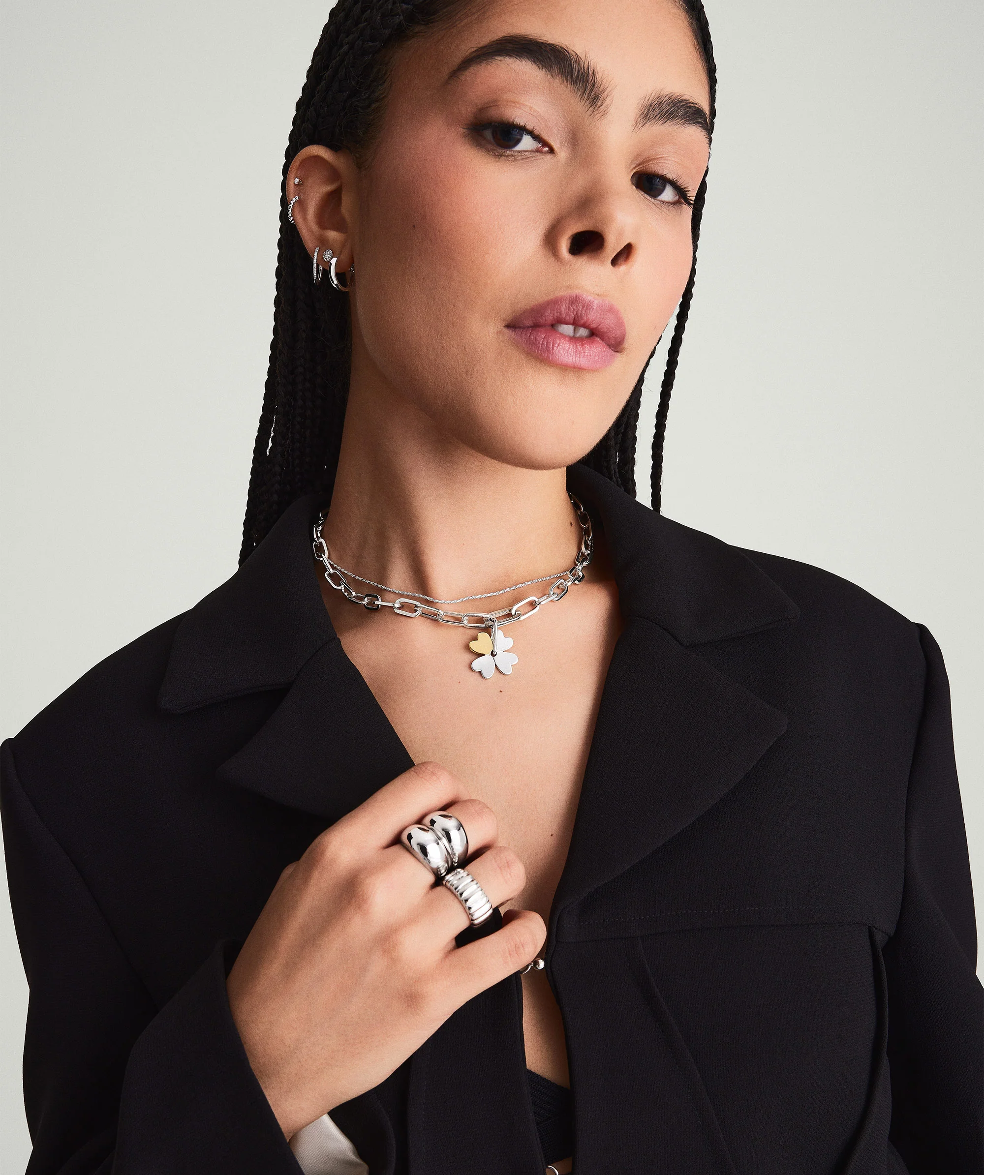 Mejuri x GANNI Clover Charm Necklace - Image 3