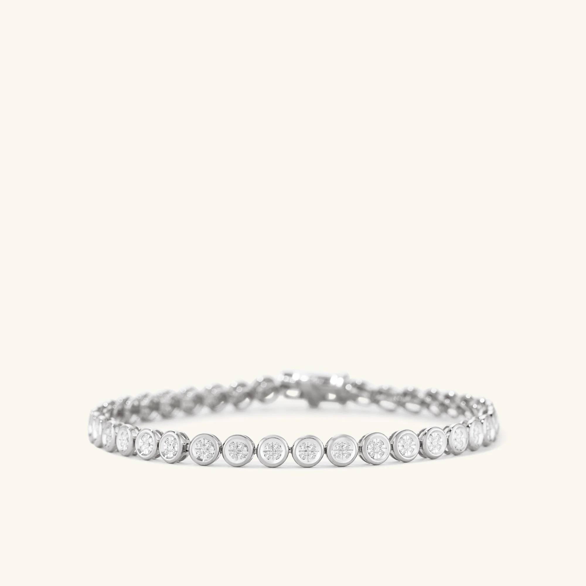 Micro-Pavé Diamond Rivière Bracelet - Image 11