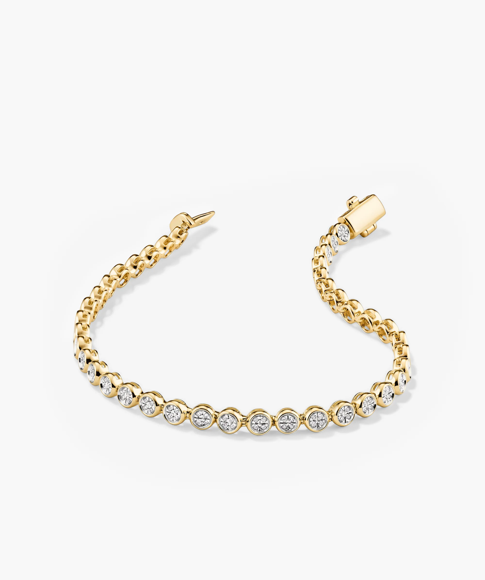 Micro-Pavé Diamond Rivière Bracelet - Image 4