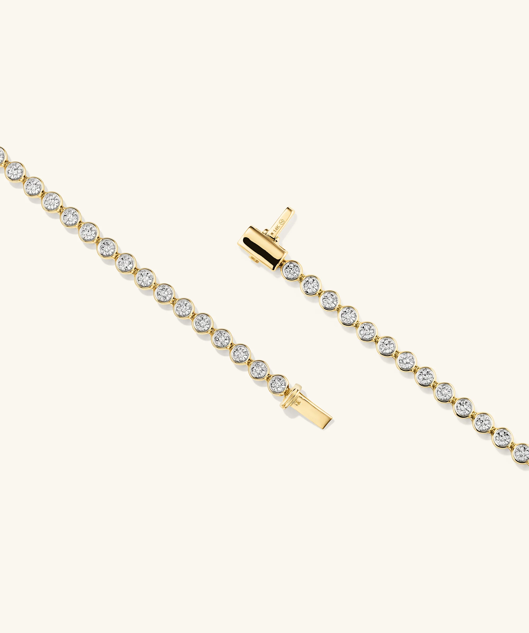Micro-Pavé Diamond Rivière Bracelet - Image 9