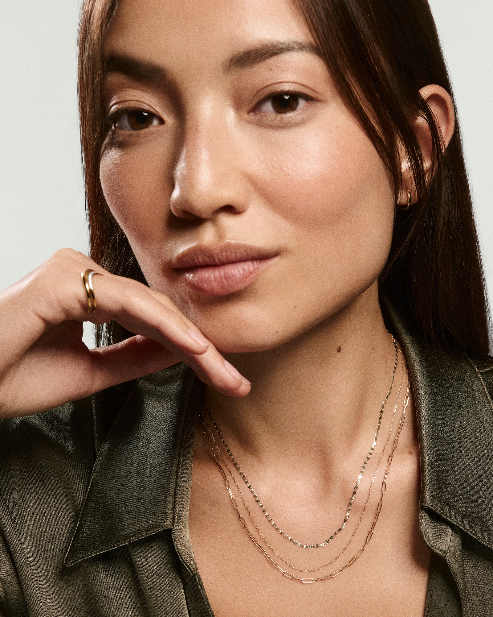 Mini Anchor Chain Necklace - Image 2