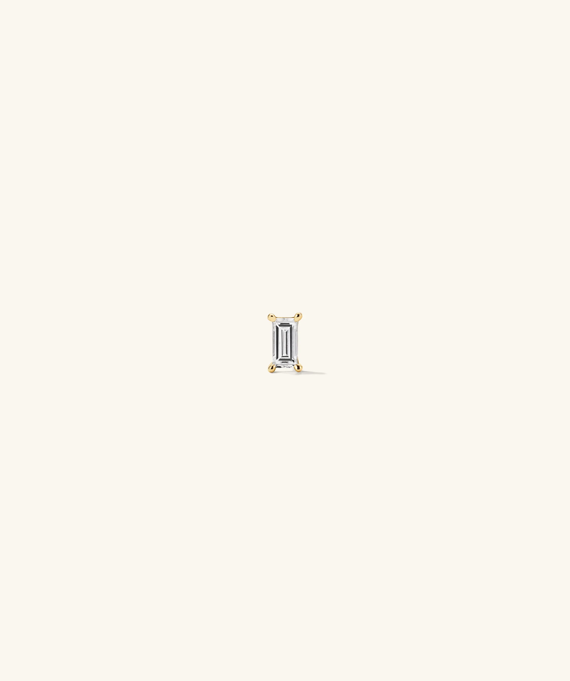 Single Mini Baguette Stud - Image 11