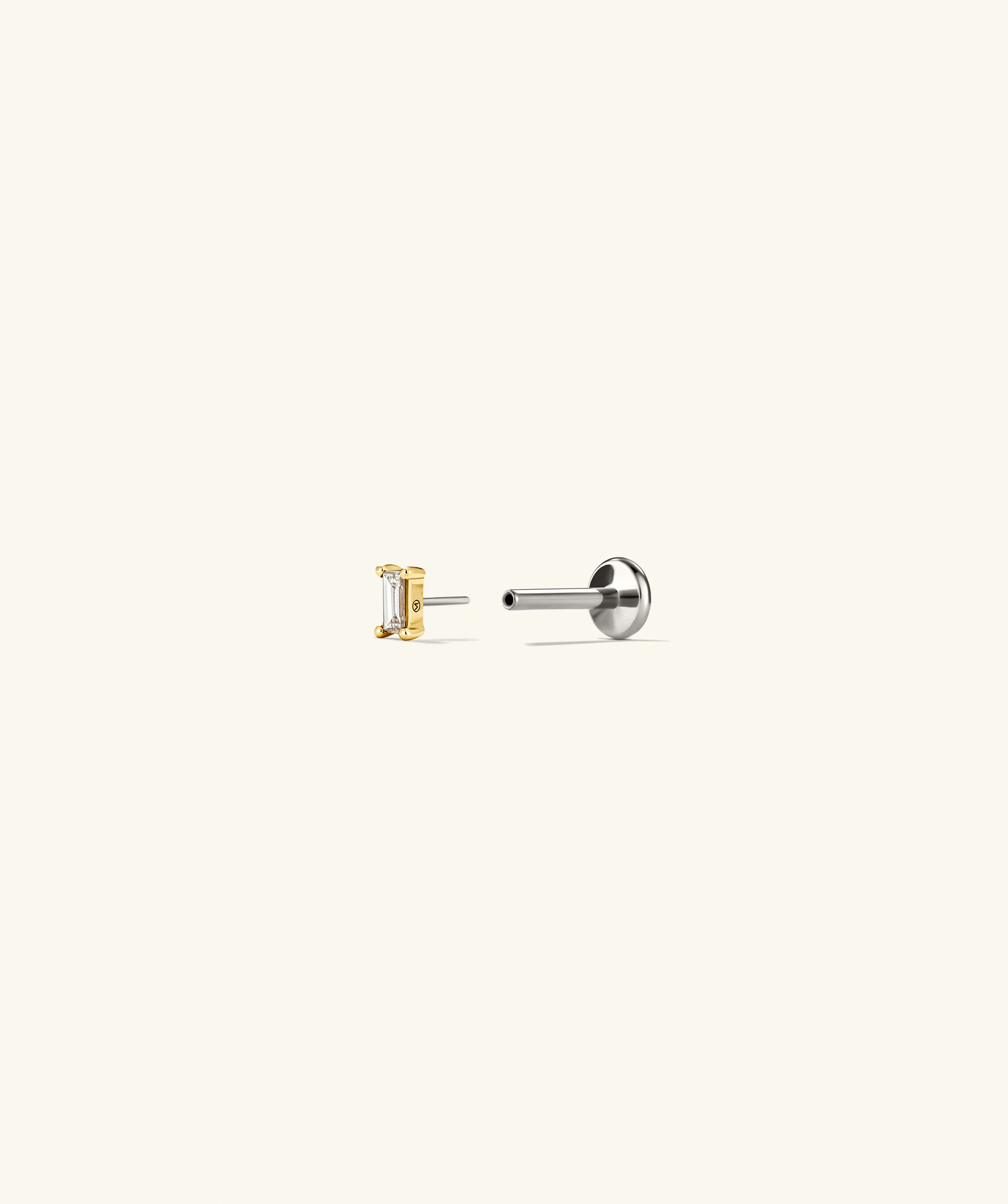 Single Mini Baguette Stud - Image 14