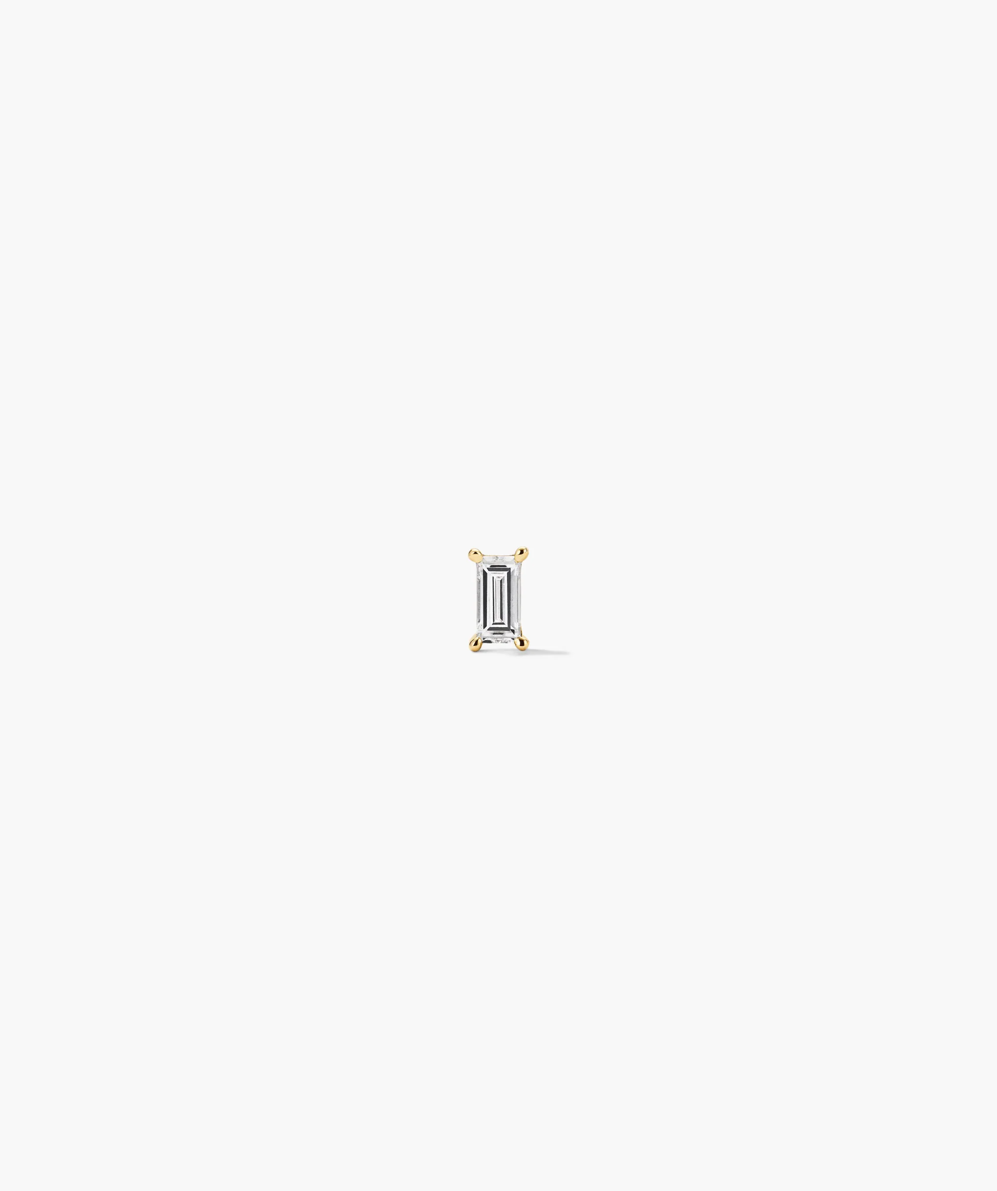 Single Mini Baguette Stud - Image 5