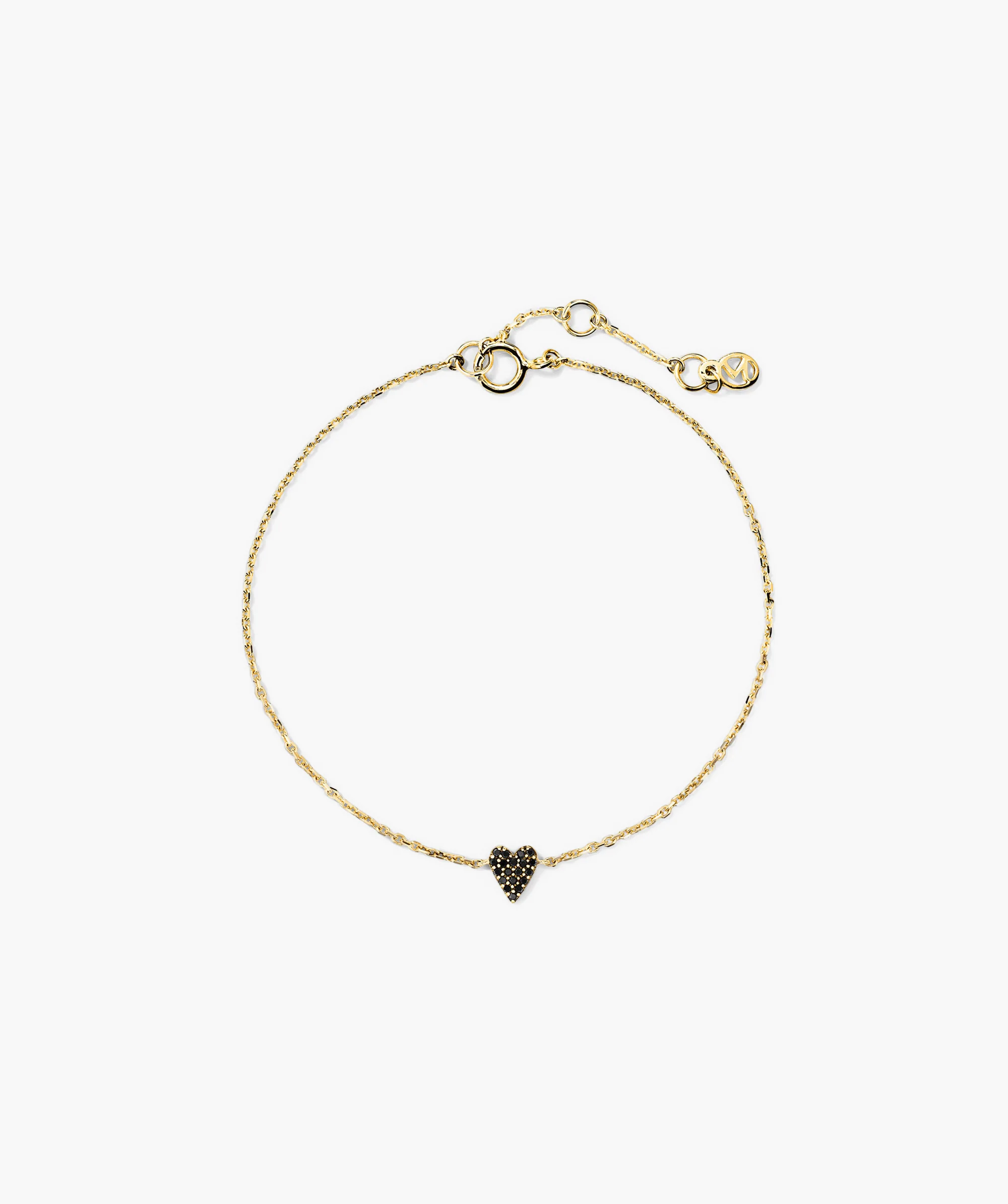 Mini Heart Pavé Diamond Bracelet - Image 7