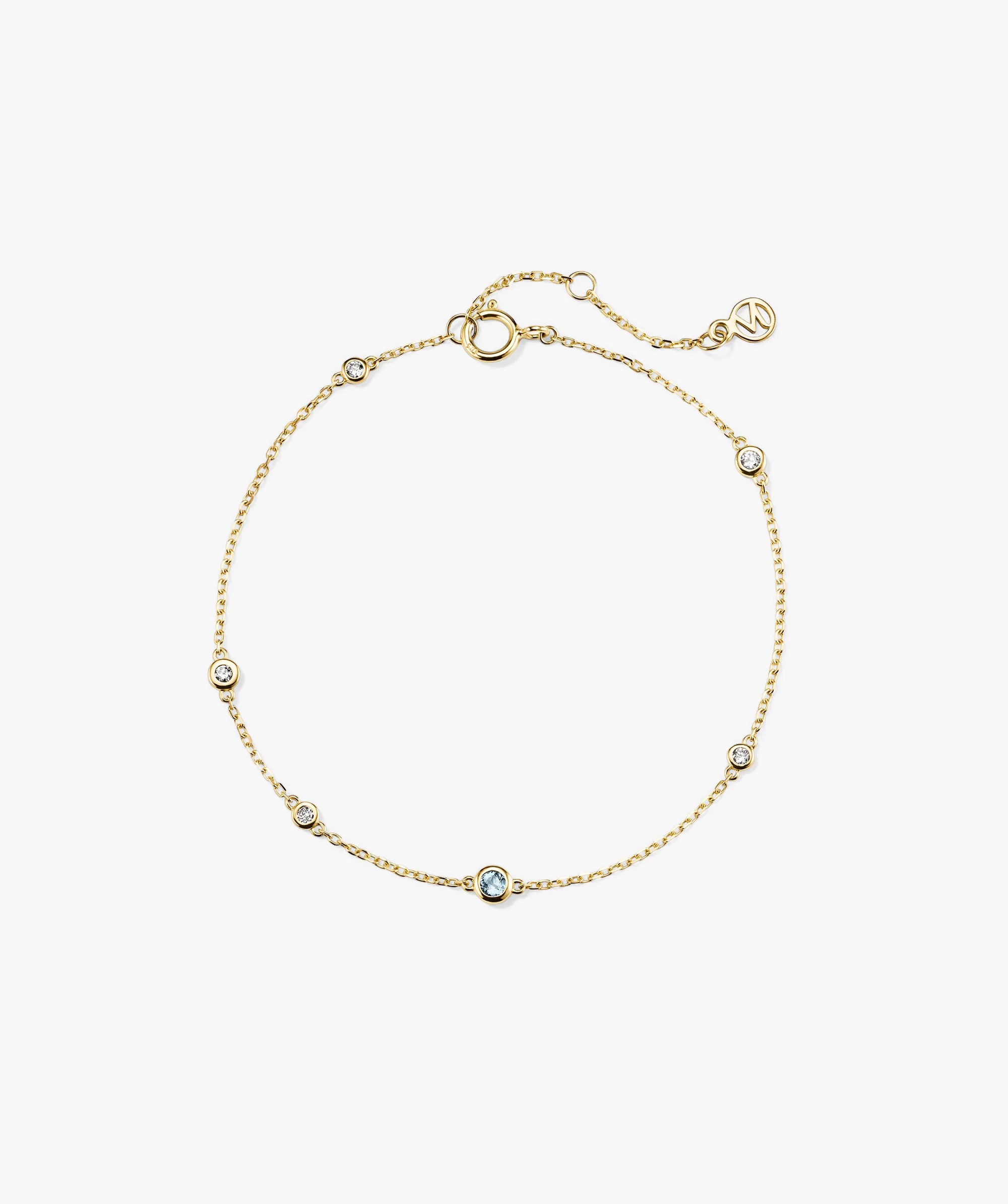 Multi Gemstone Station Bracelet - Image 5