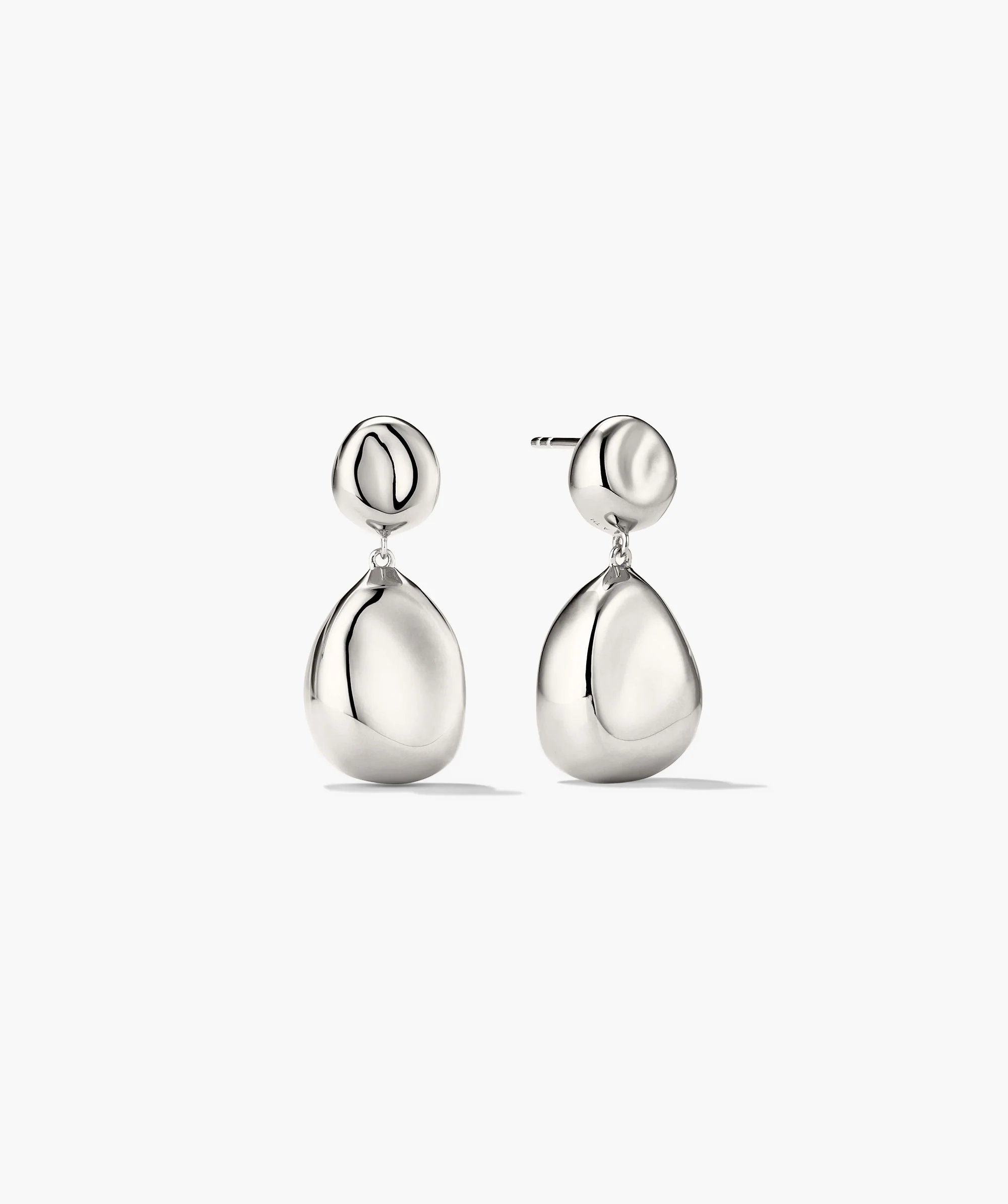 Organic Dôme Pebble Earrings - Image 3