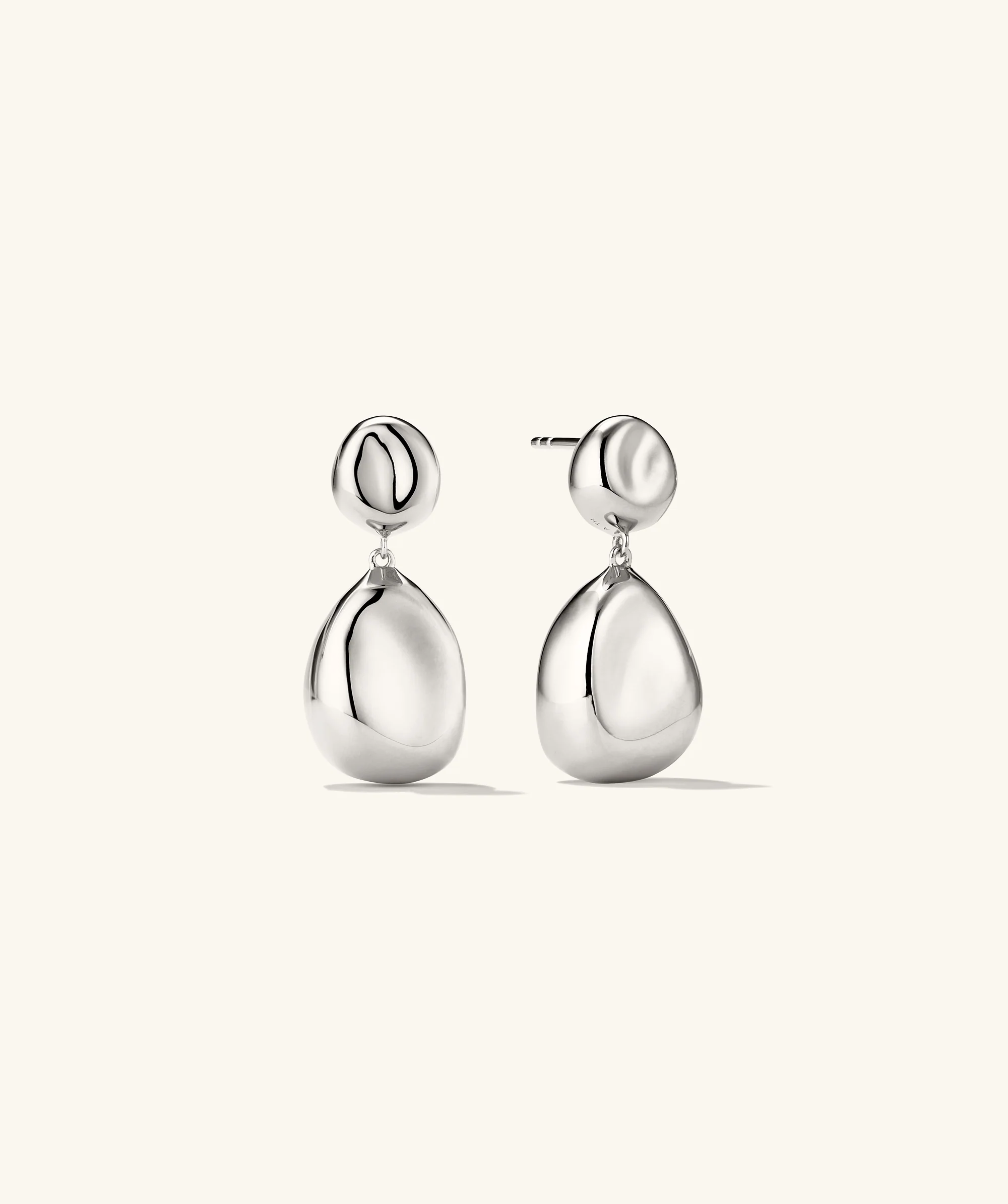 Organic Dôme Pebble Earrings - Image 5