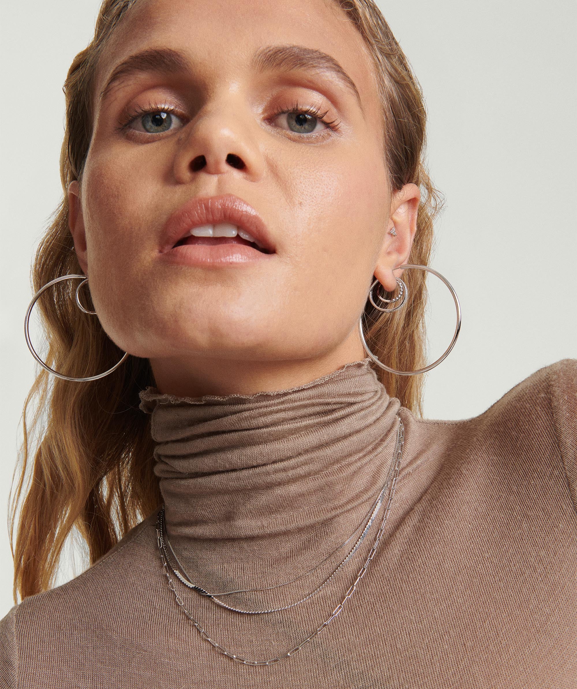 Oversized Thin Hoops - Image 10