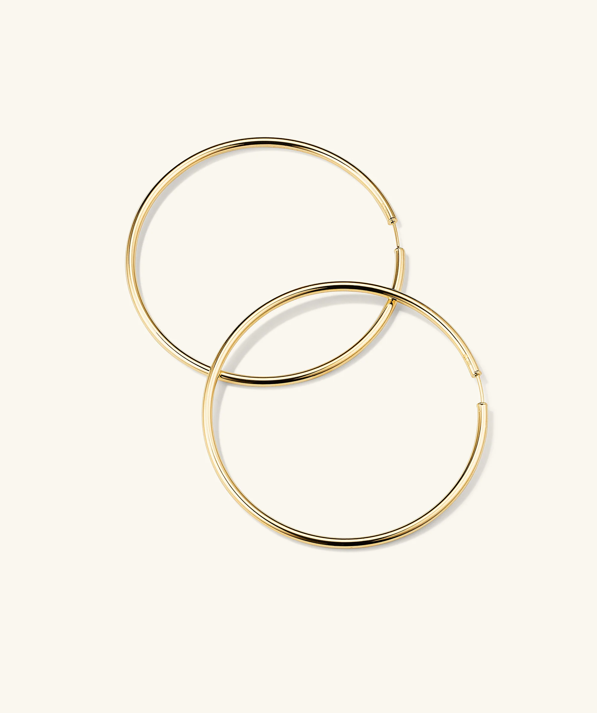 Oversized Thin Hoops - Image 7