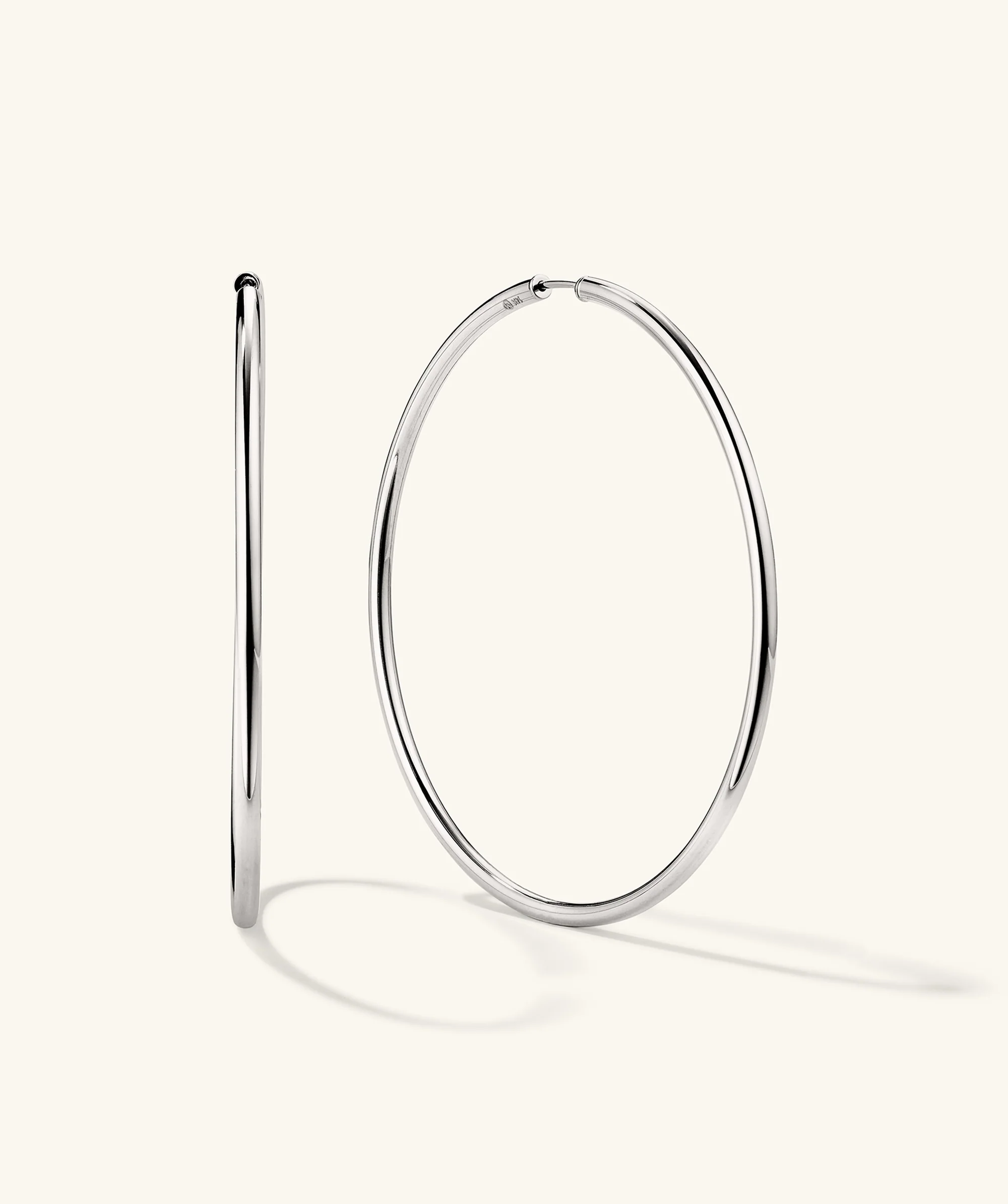 Oversized Thin Hoops - Image 9
