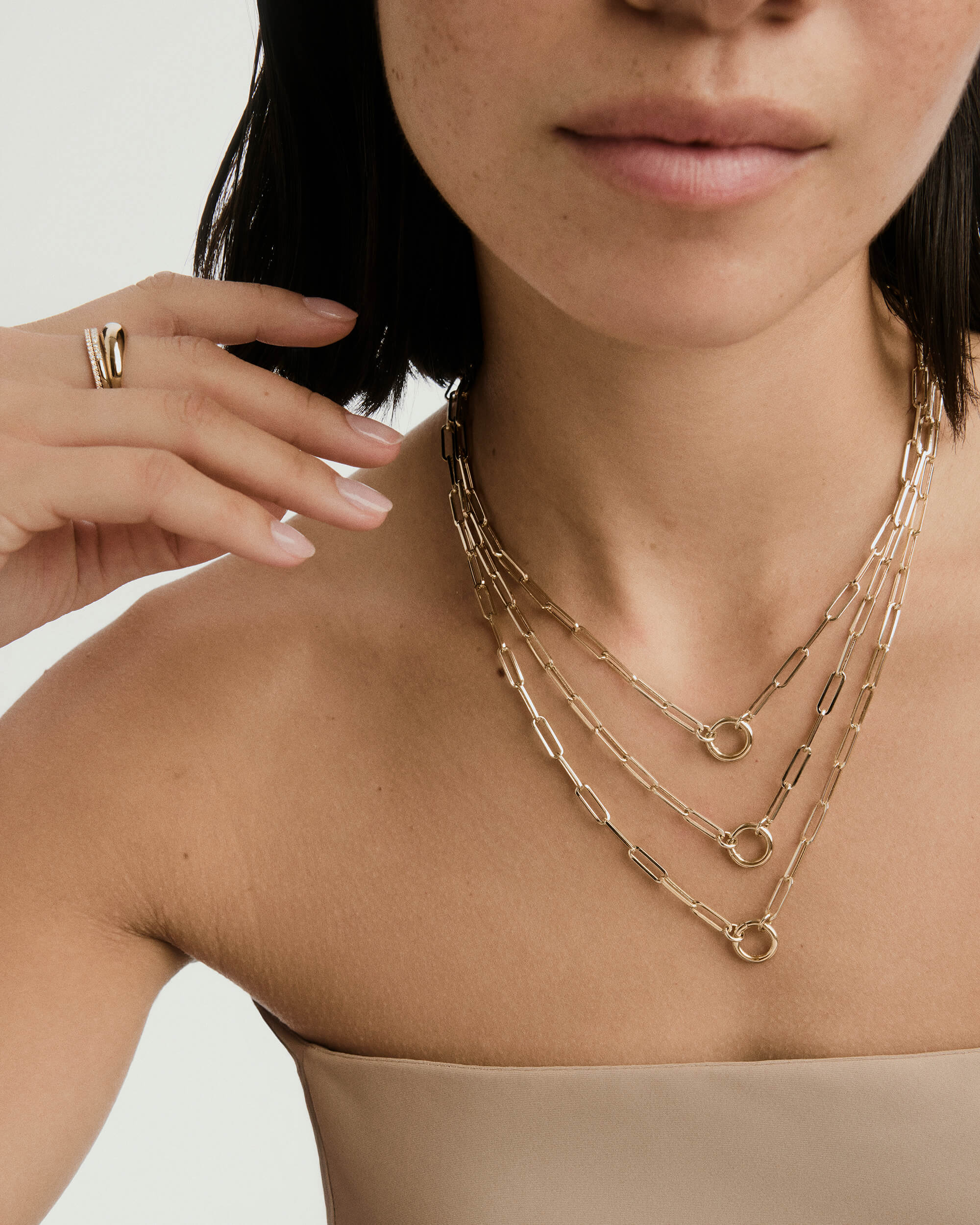 Paperclip Chain Charm Necklace - Image 10