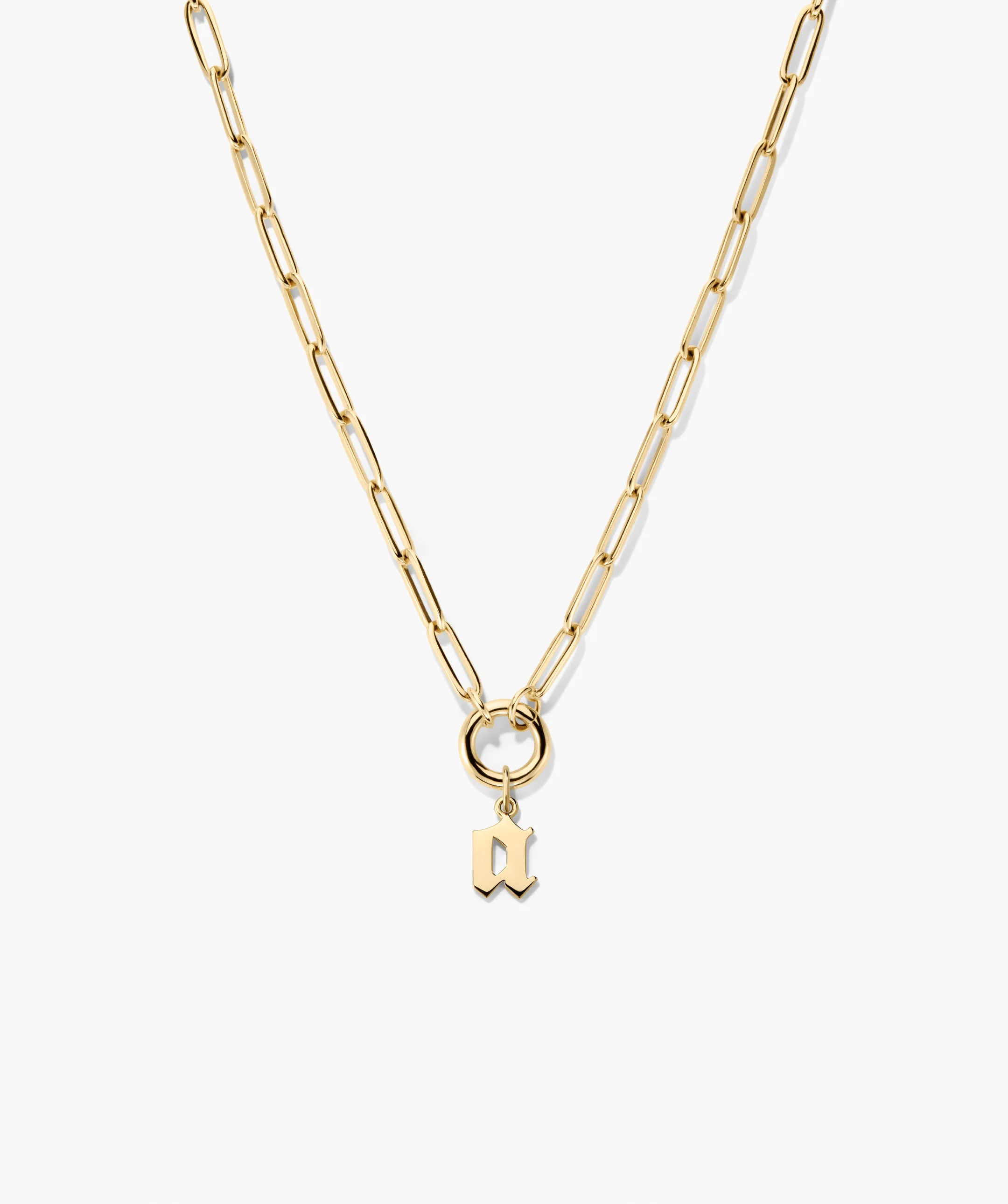 Paperclip Chain Charm Necklace - Image 14