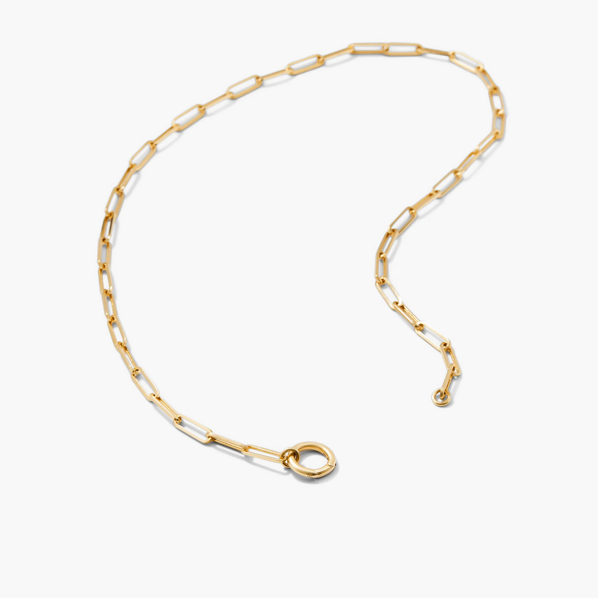 Paperclip Chain Charm Necklace - Image 5