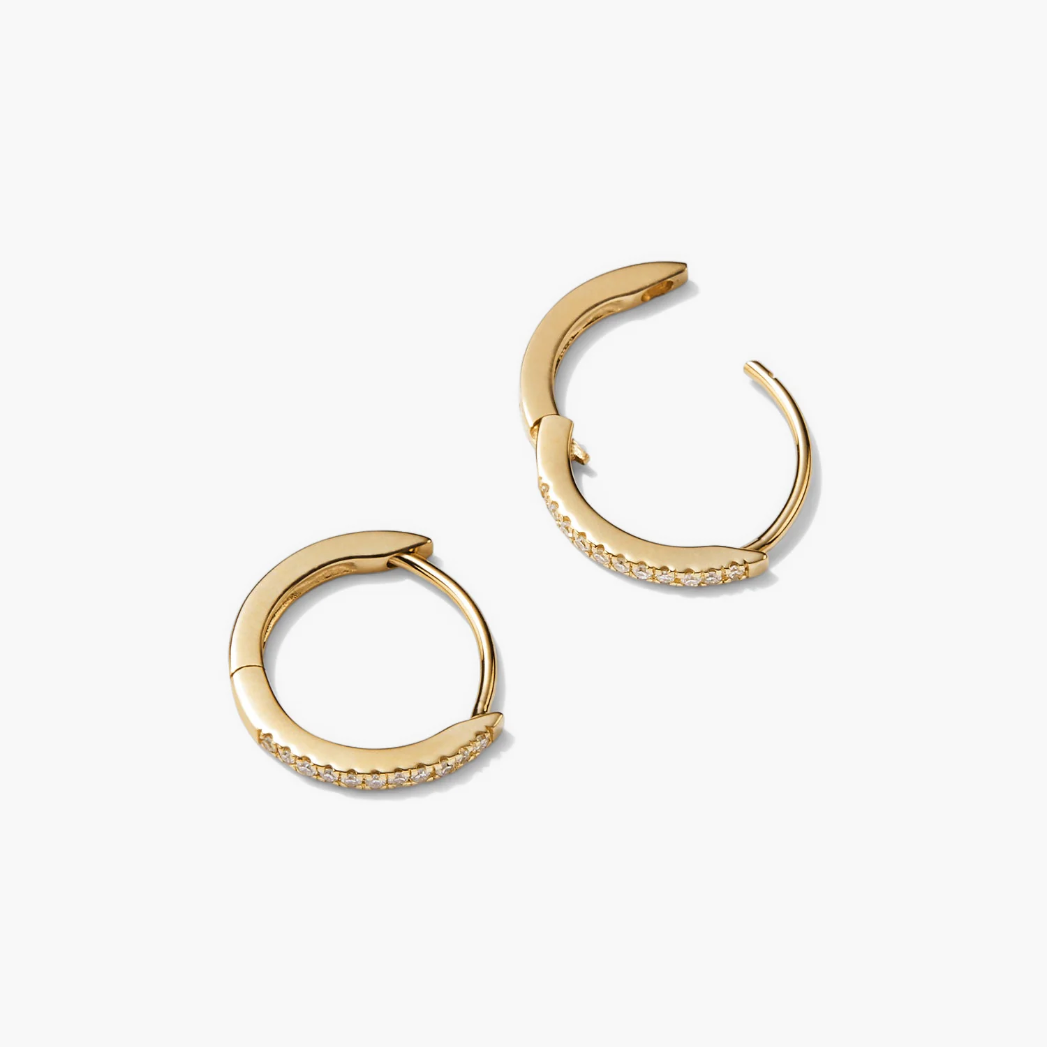 Pavé Diamond Huggie Hoops - Image 5