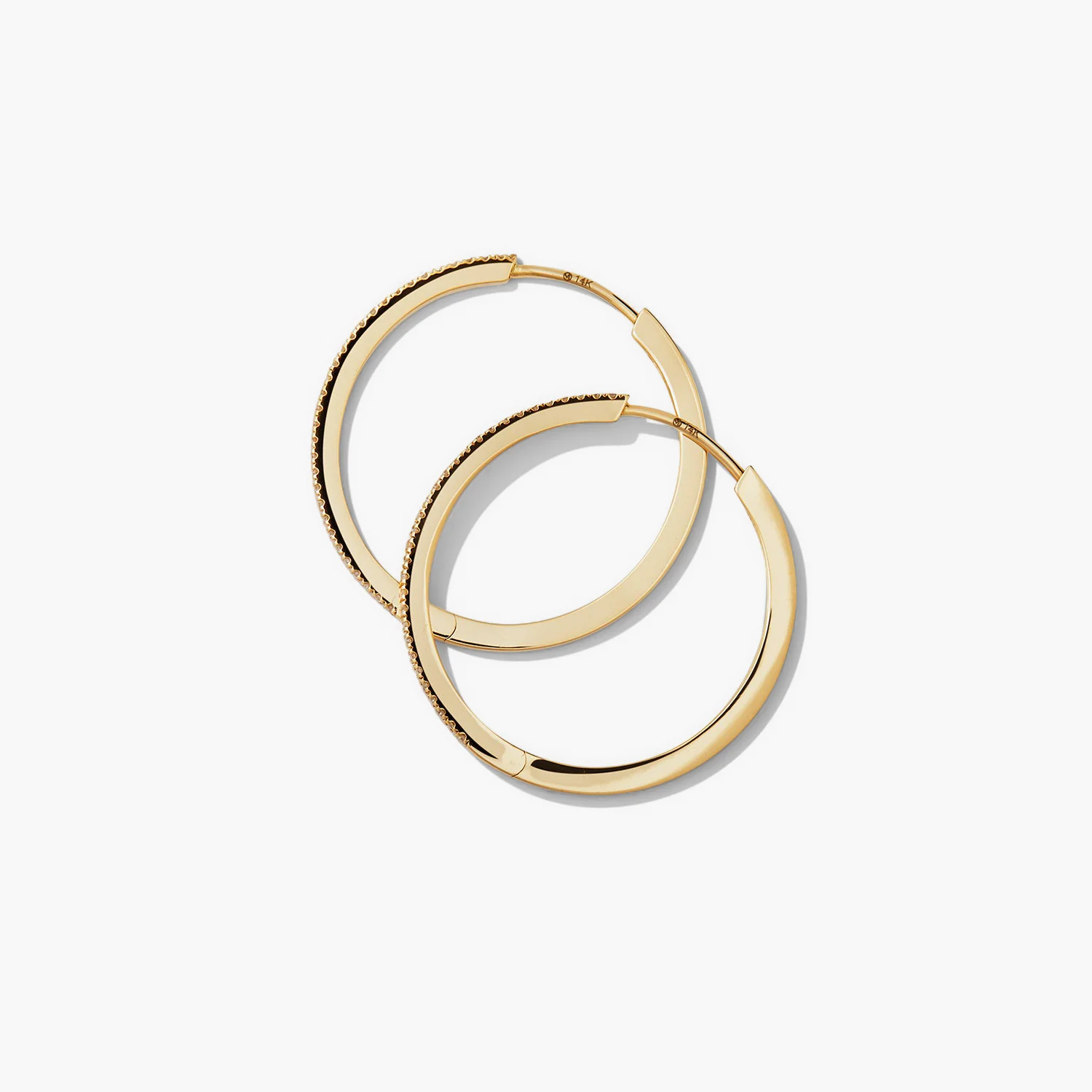 Pavé Diamond Large Hoops - Image 4