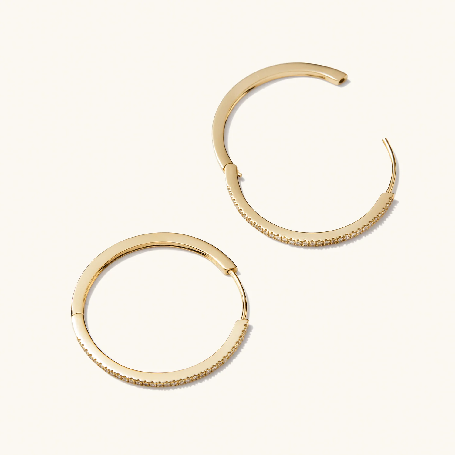 Pavé Diamond Large Hoops - Image 8