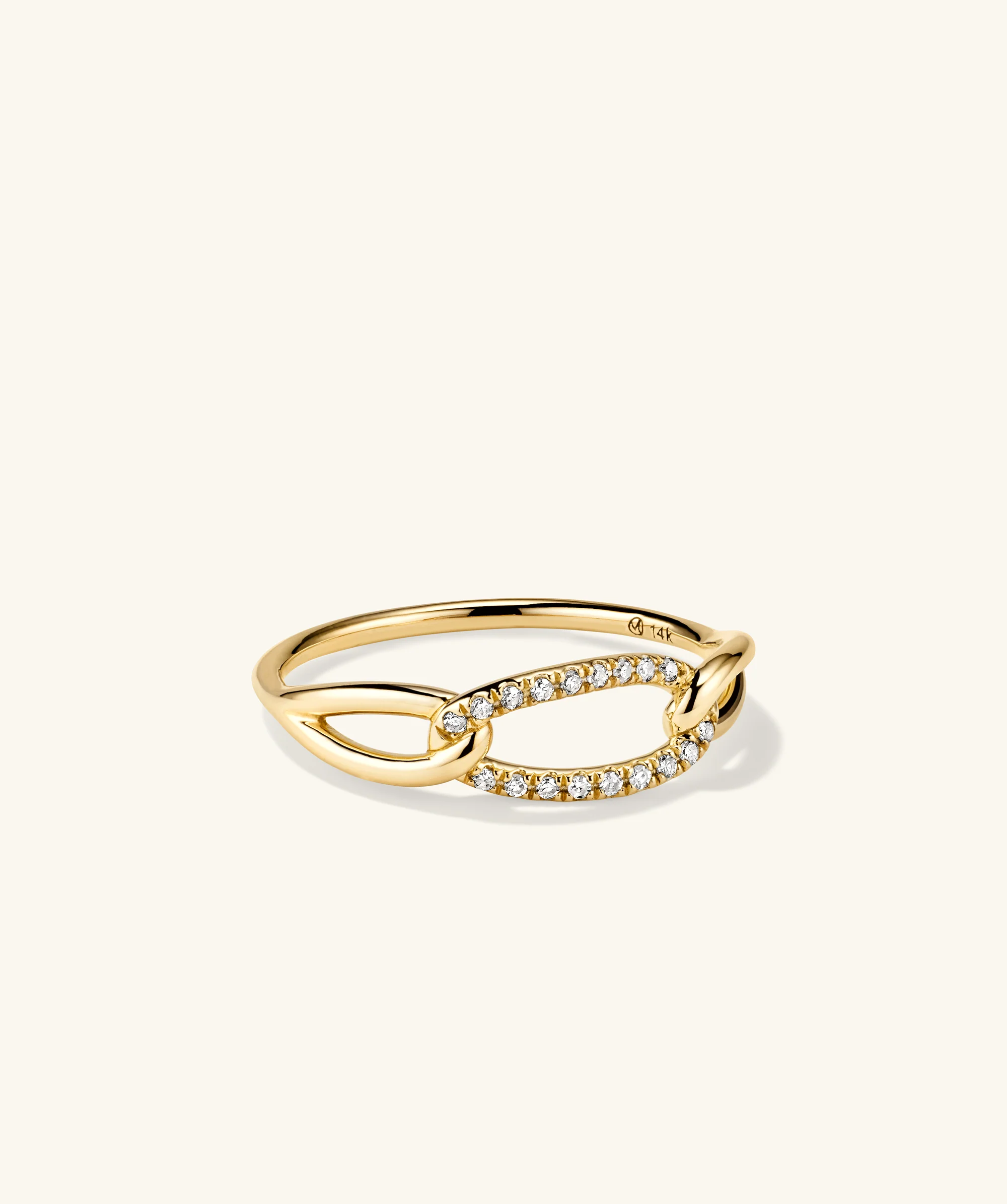 Pavé Diamond Oversized Curb Ring - Image 2