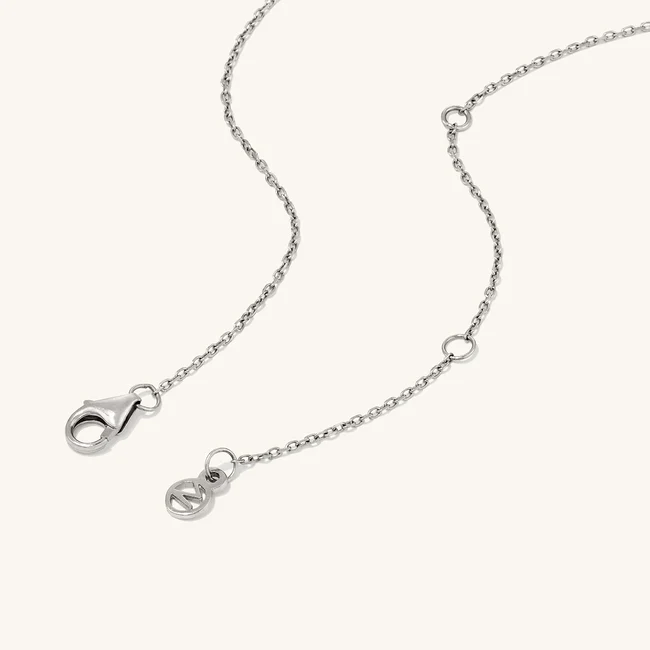 Large Pavé Diamond Round Necklace - Image 13