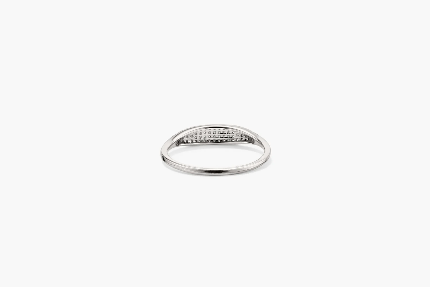 Pavé Diamond Slim Signet - Image 14