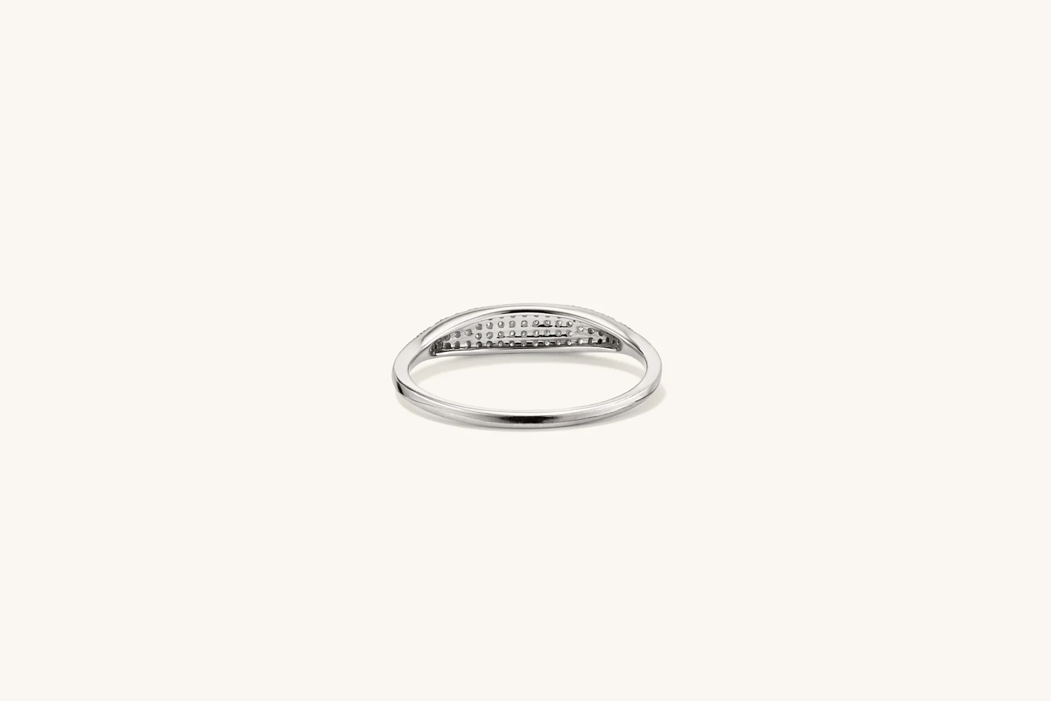 Pavé Diamond Slim Signet - Image 15