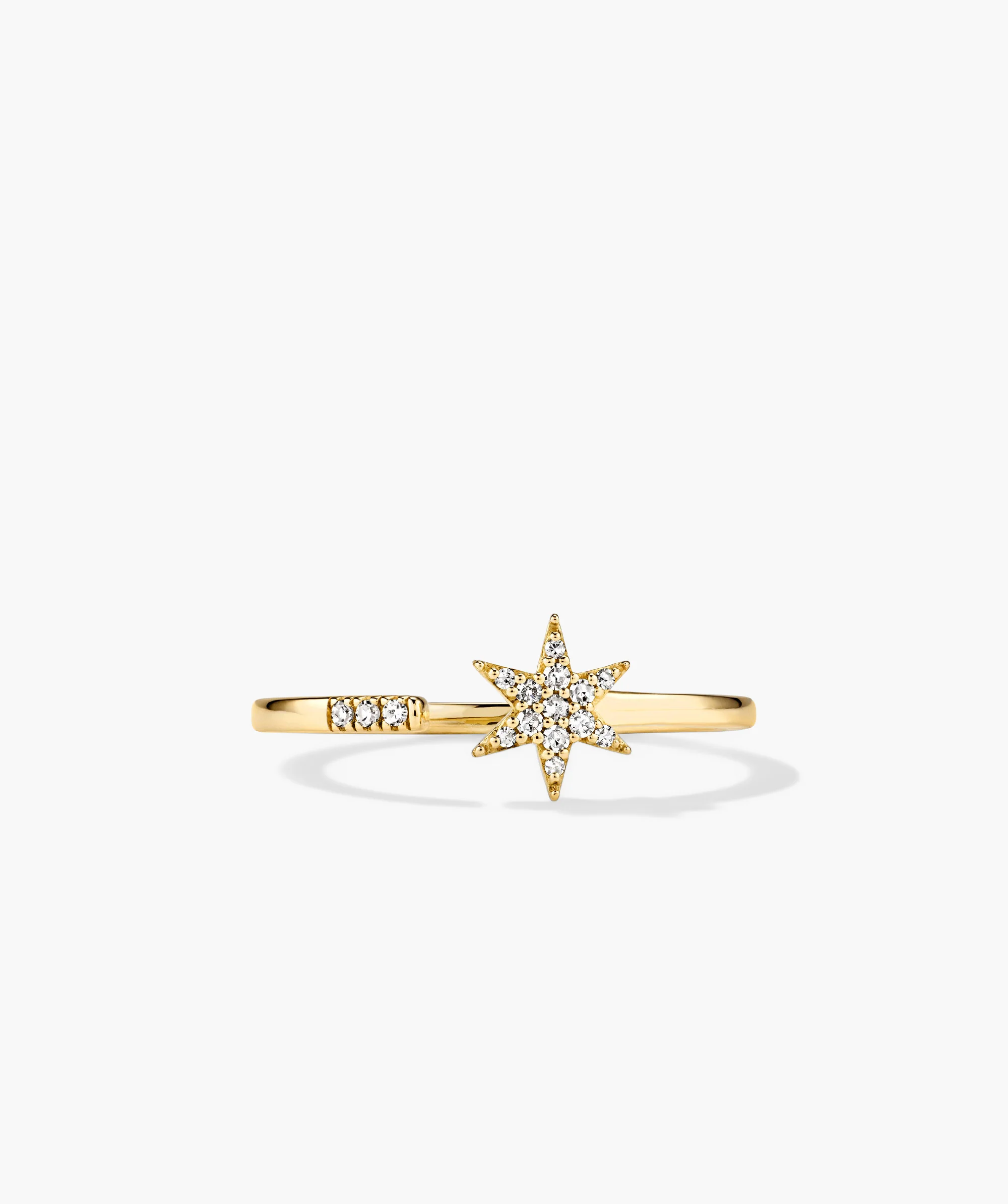 Pavé Diamond Star Open Ring - Image 4