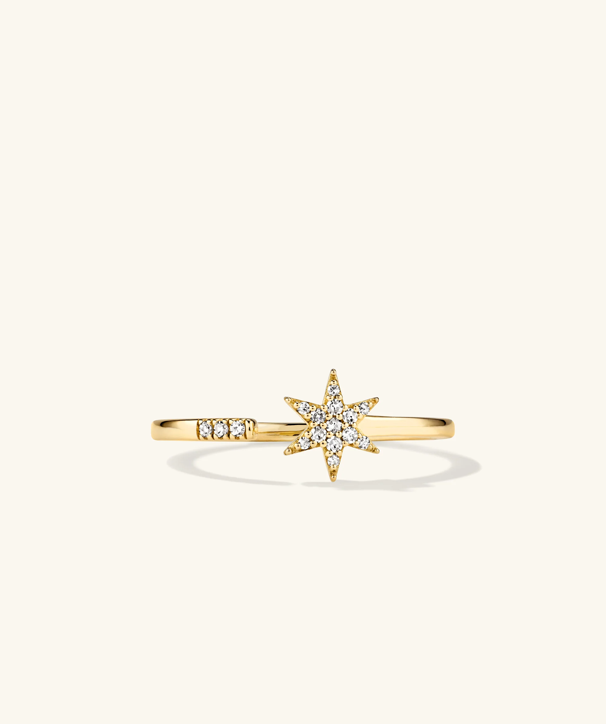 Pavé Diamond Star Open Ring - Image 6