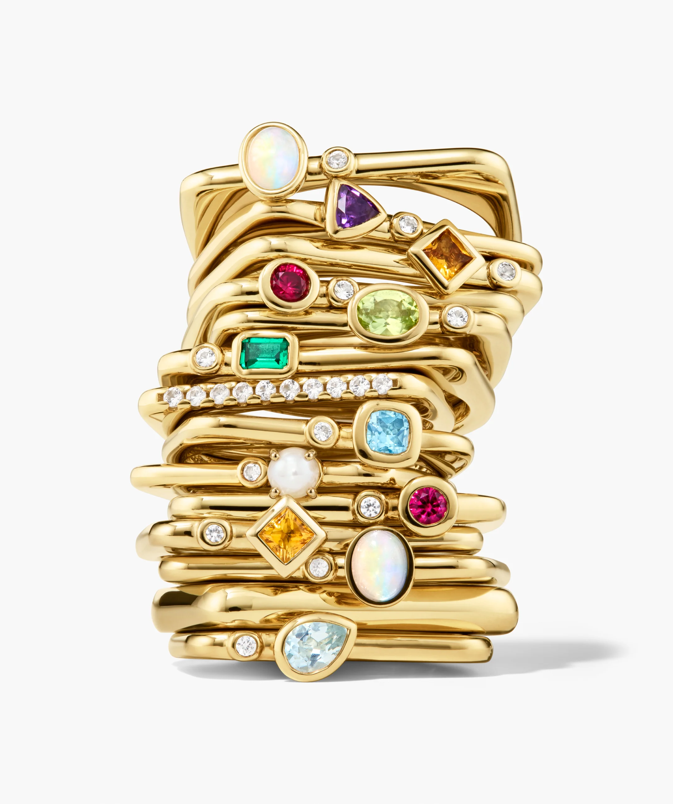 Pavé Puzzle Stacking Ring - Image 11