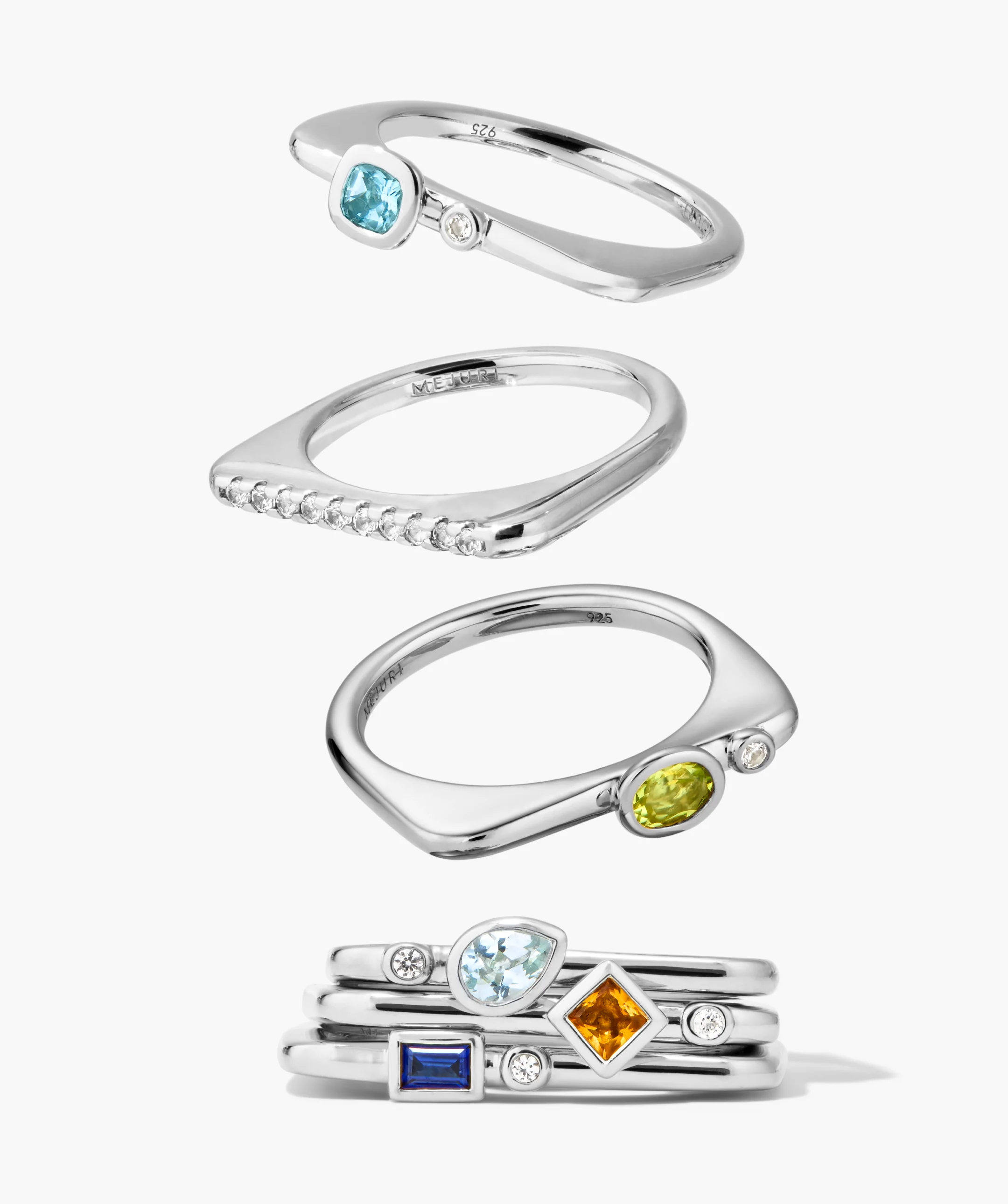 Pavé Puzzle Stacking Ring - Image 12