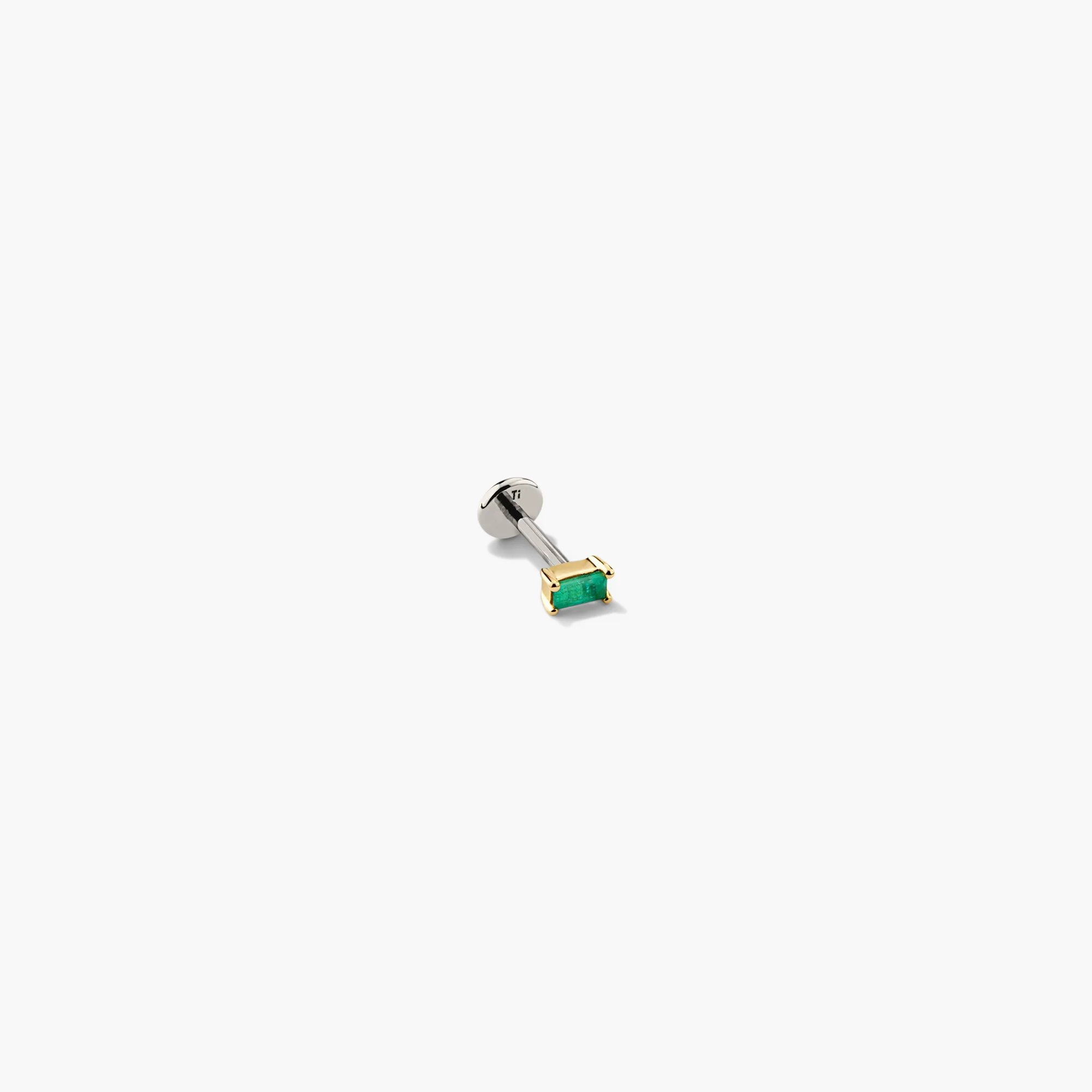 Piercing Studio - Baguette Gemstone Flat Back Stud - Image 5
