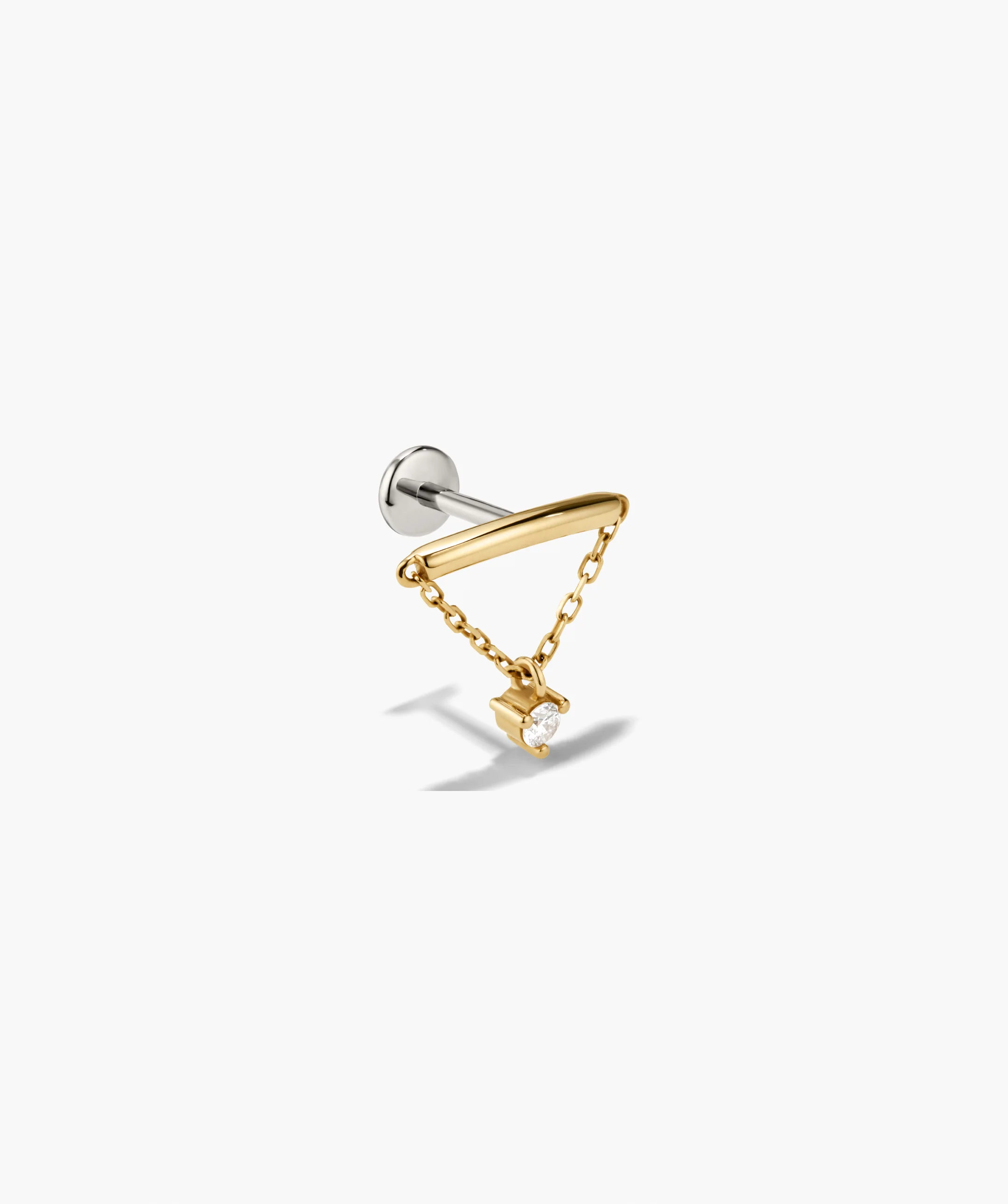Piercing Studio - Single Lab Grown Diamond Helix Stud - Image 3