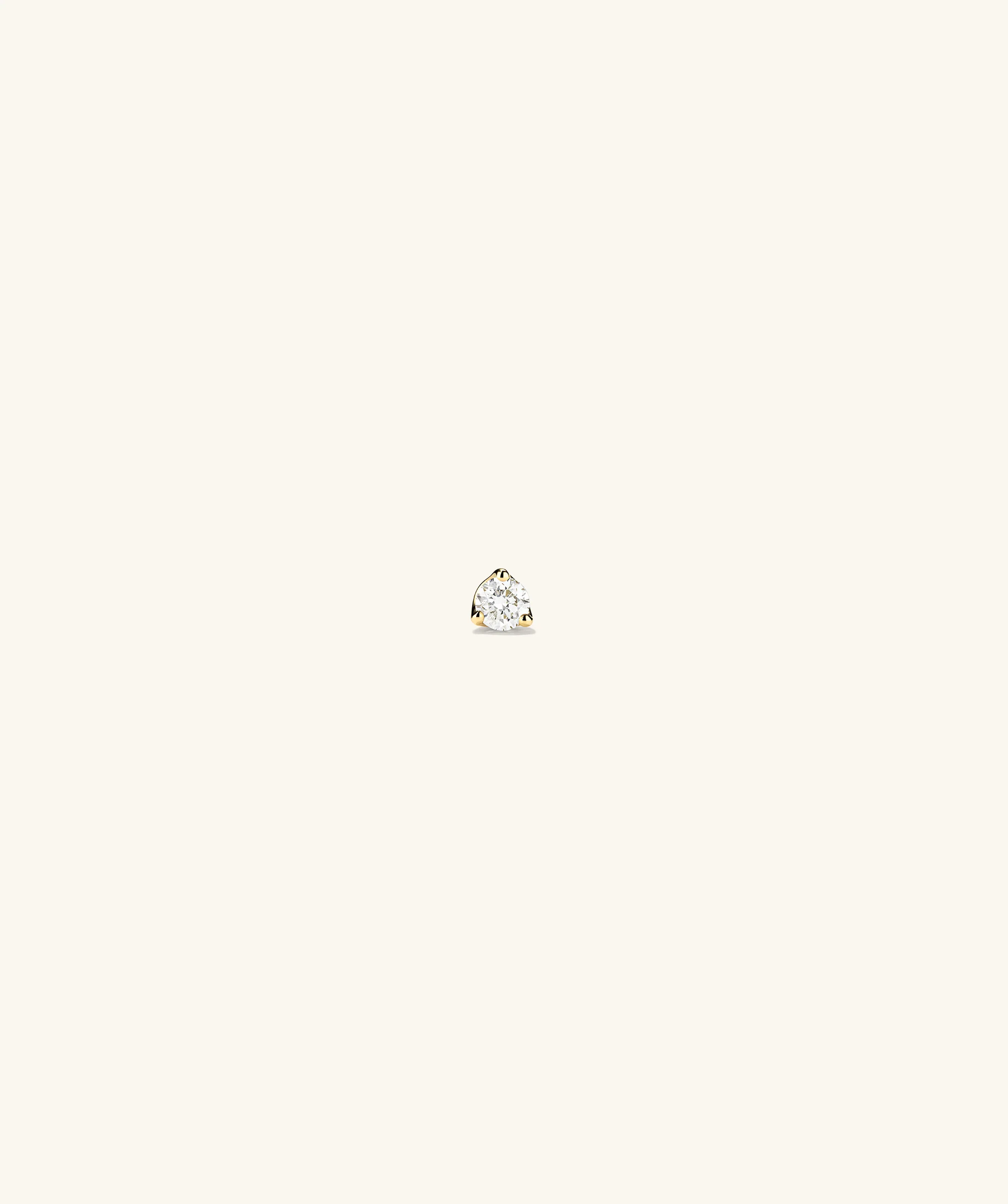 Piercing Studio - Single Diamond Mini Flat Back Stud - Image 2