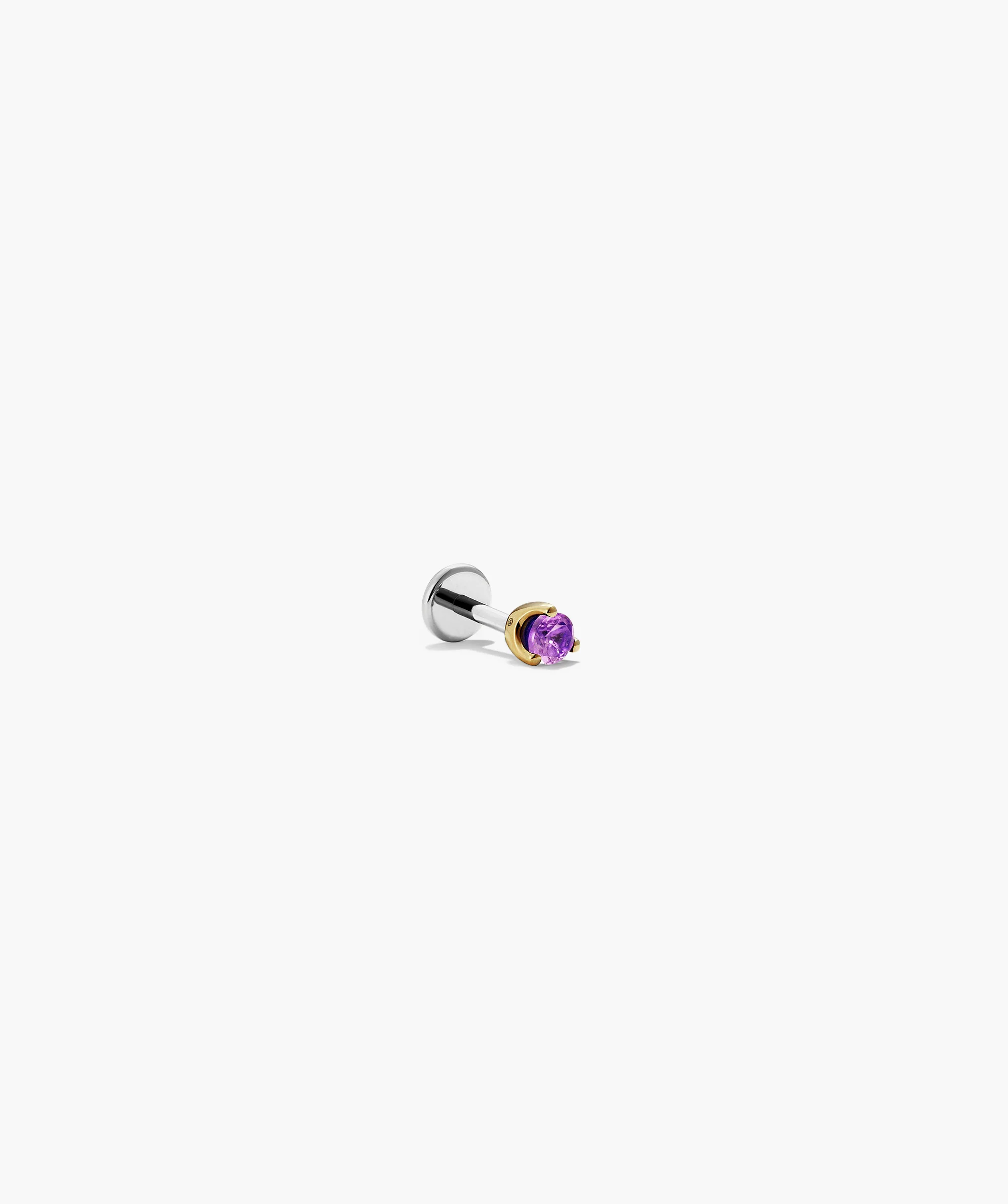 Piercing Studio - Single Gemstone Mini Flat Back Stud - Image 6