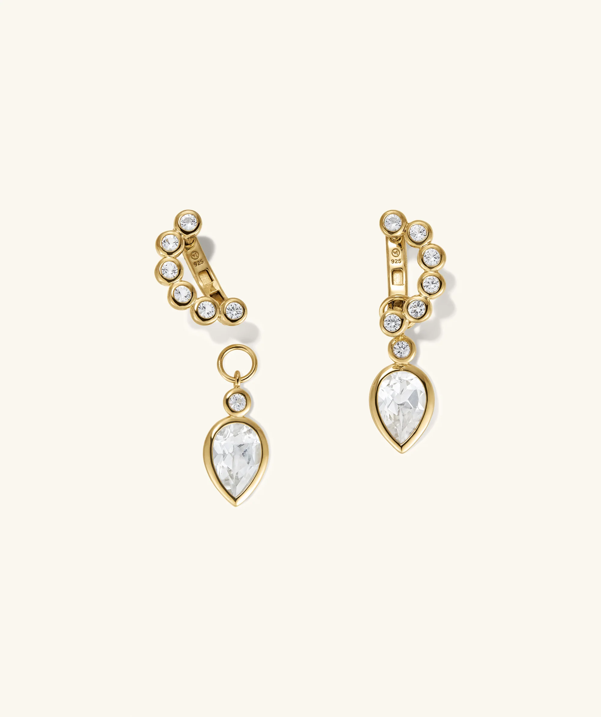 Remy Gemstone Charm Hoops - Image 13
