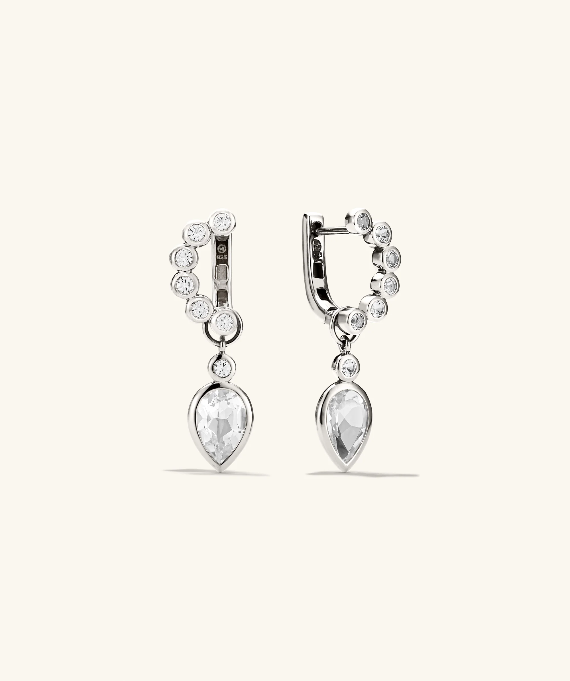 Remy Gemstone Charm Hoops - Image 17