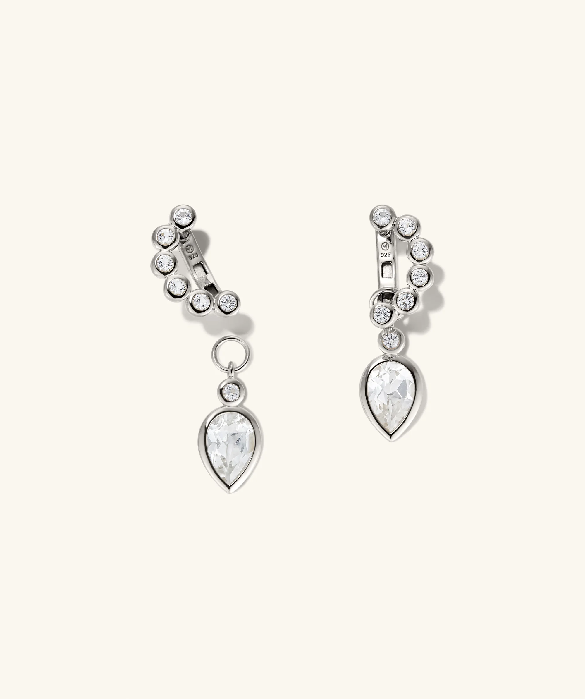 Remy Gemstone Charm Hoops - Image 18