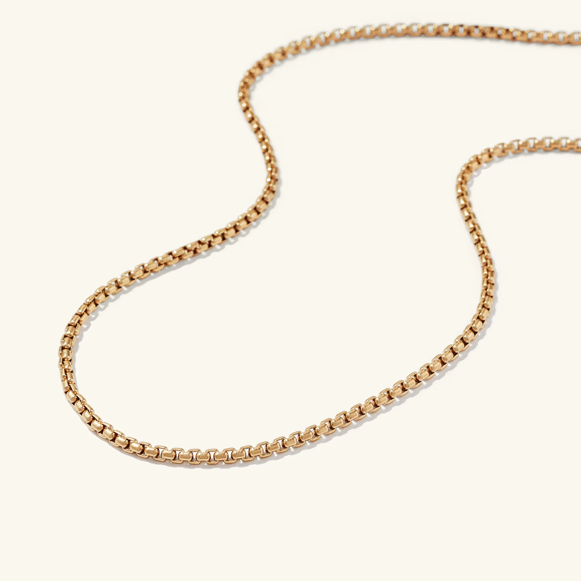 Round Box Chain Necklace - Image 7