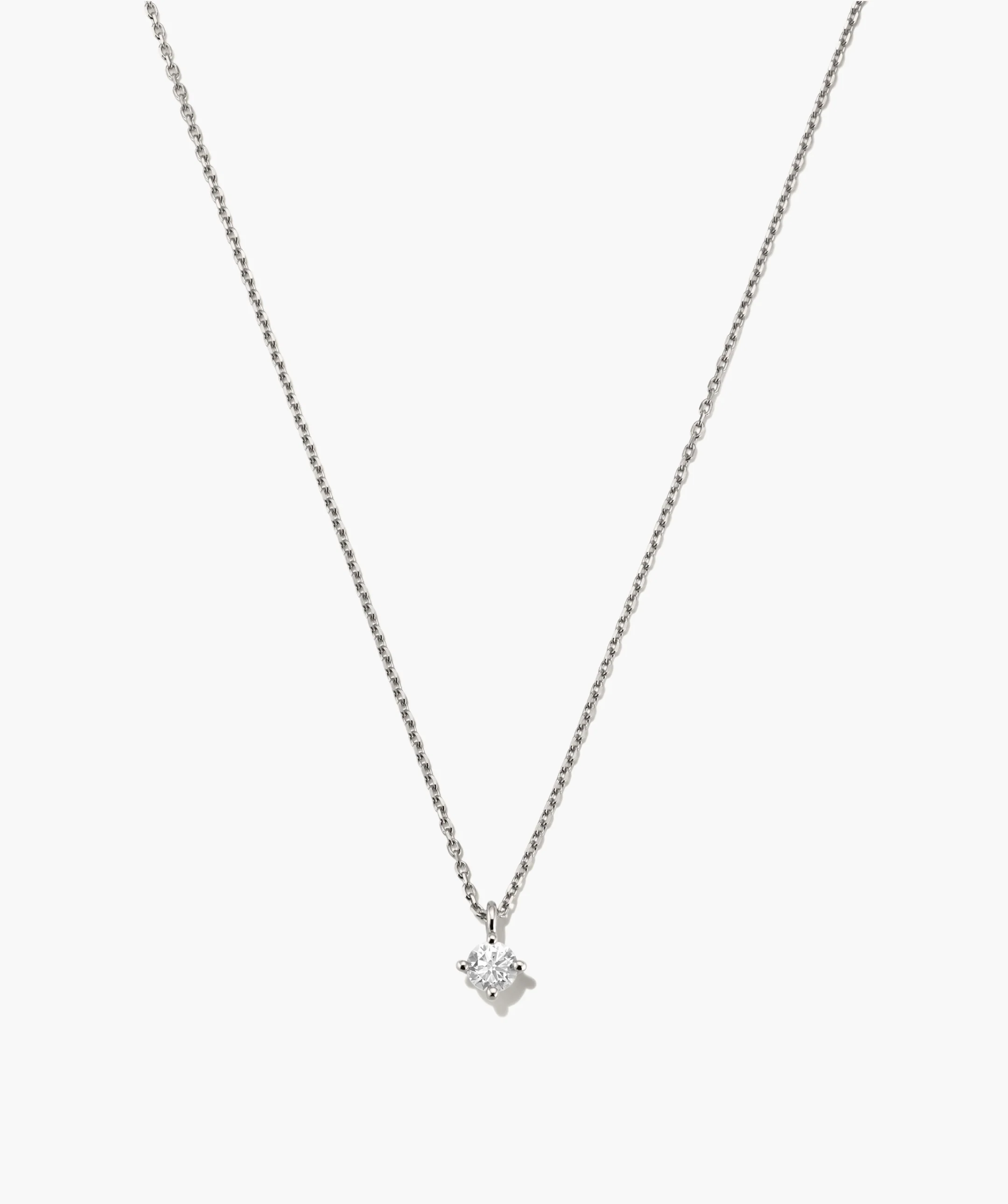Round Lab Grown Sapphire Necklace - Image 4