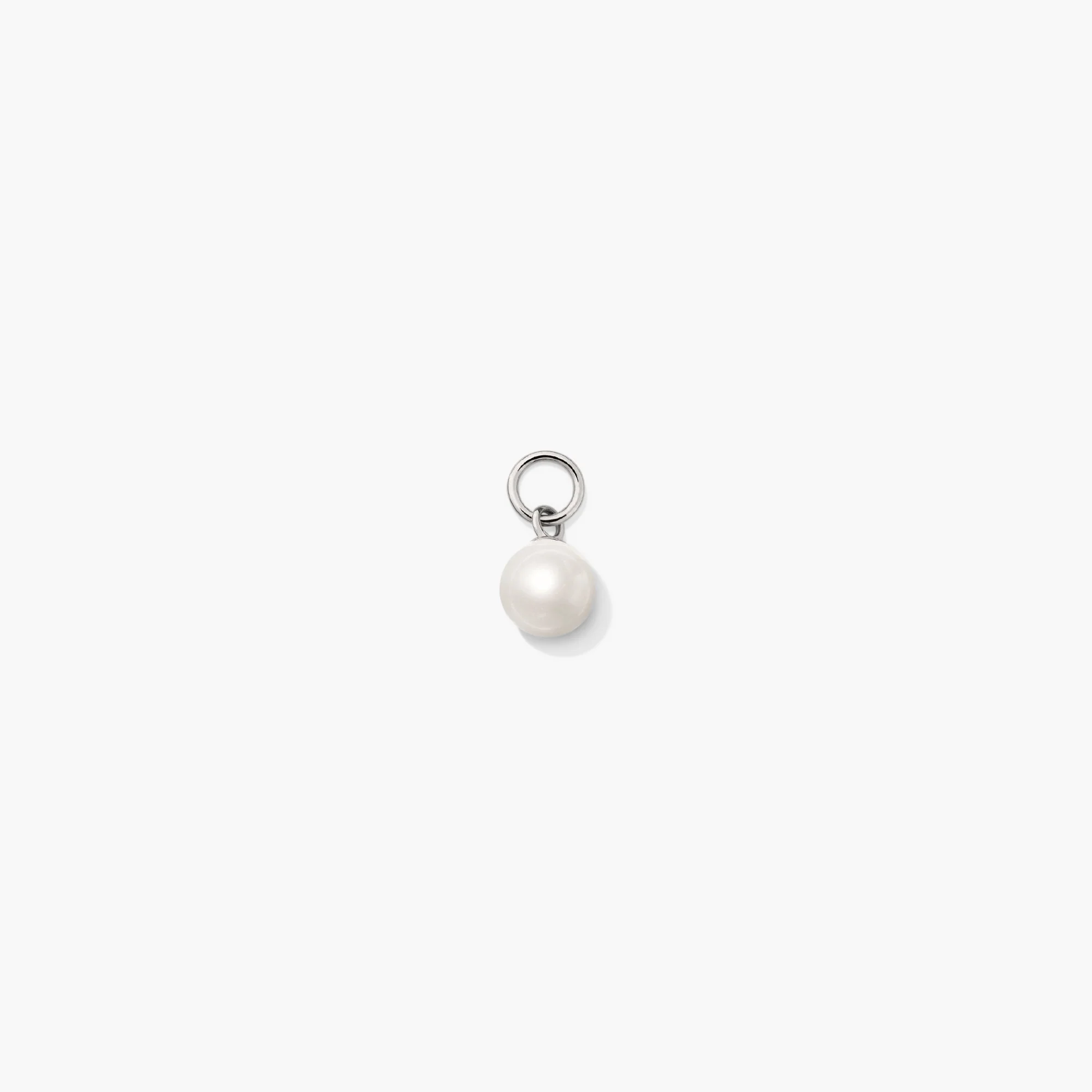 Single Pearl Hoop Charm - Image 5