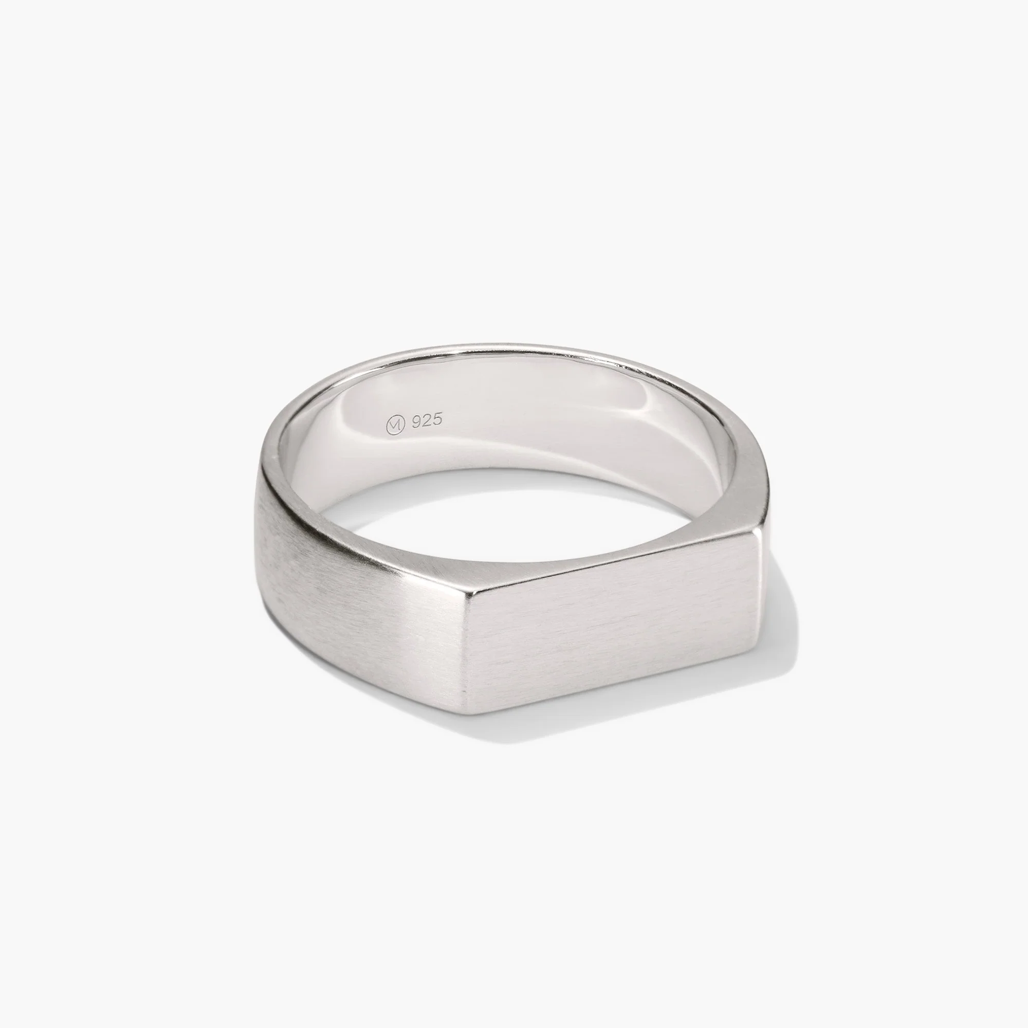 Slim Rectangular Signet Ring - Image 16
