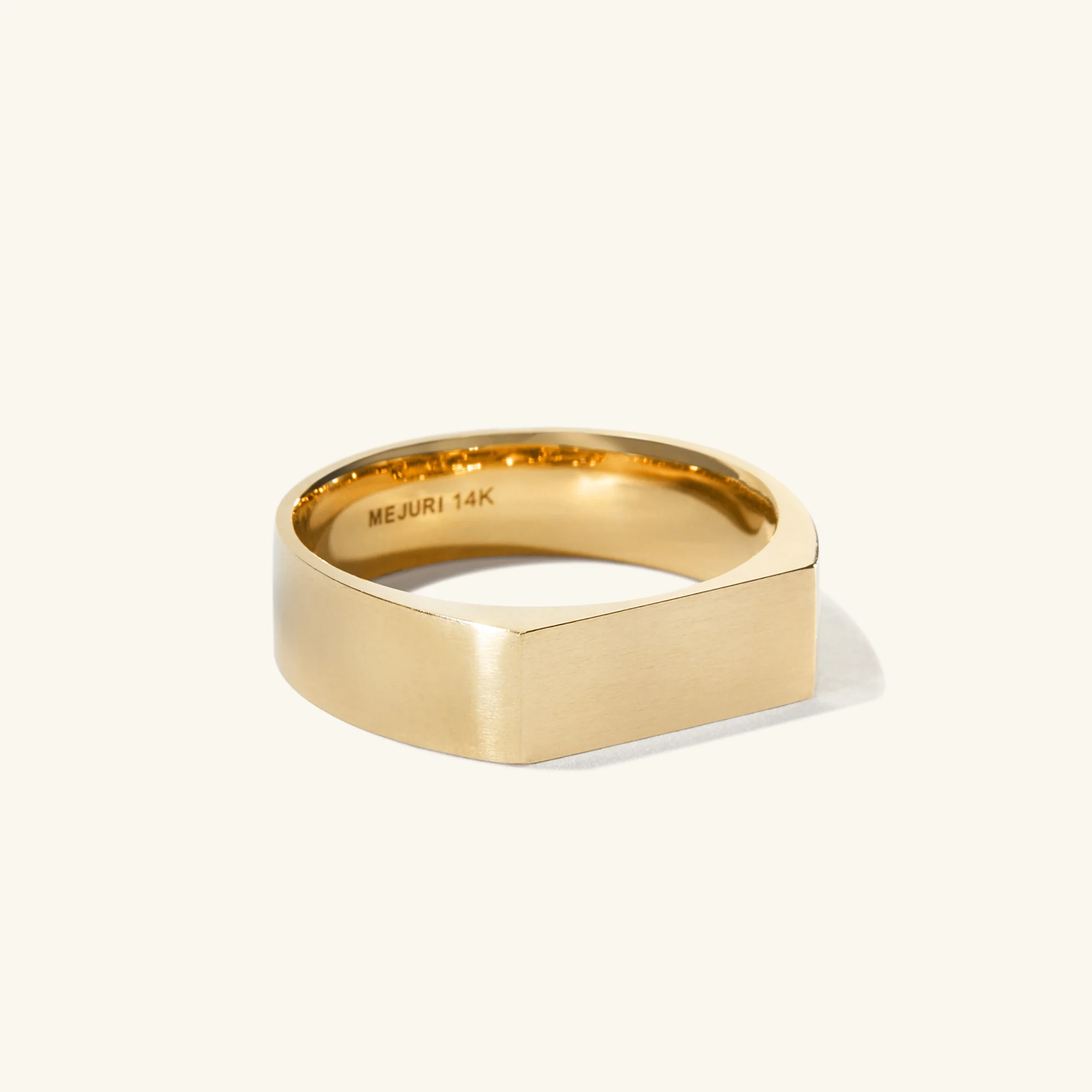 Slim Rectangular Signet Ring - Image 23