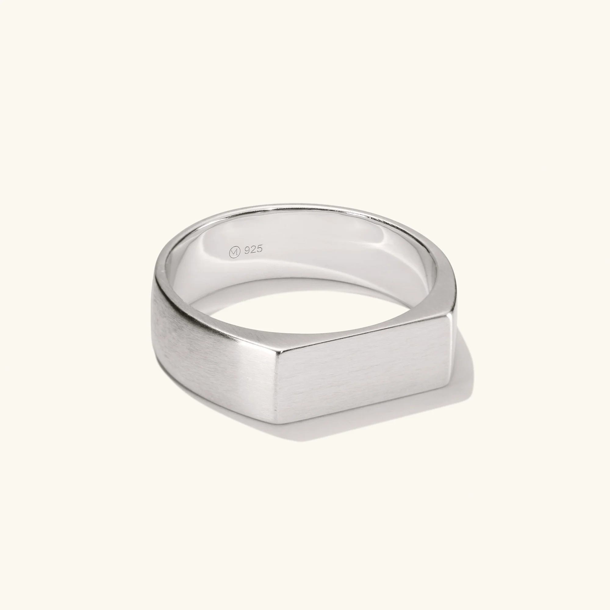 Slim Rectangular Signet Ring - Image 27