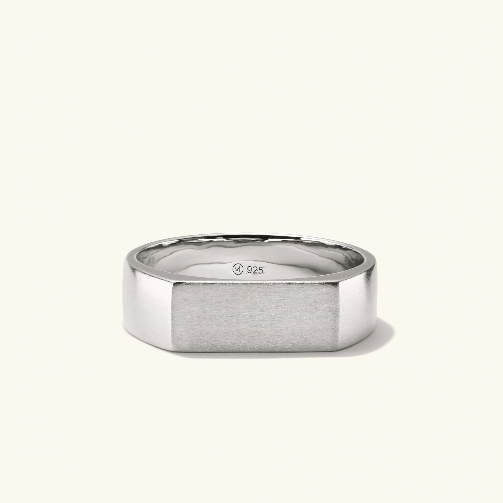 Slim Rectangular Signet Ring - Image 30