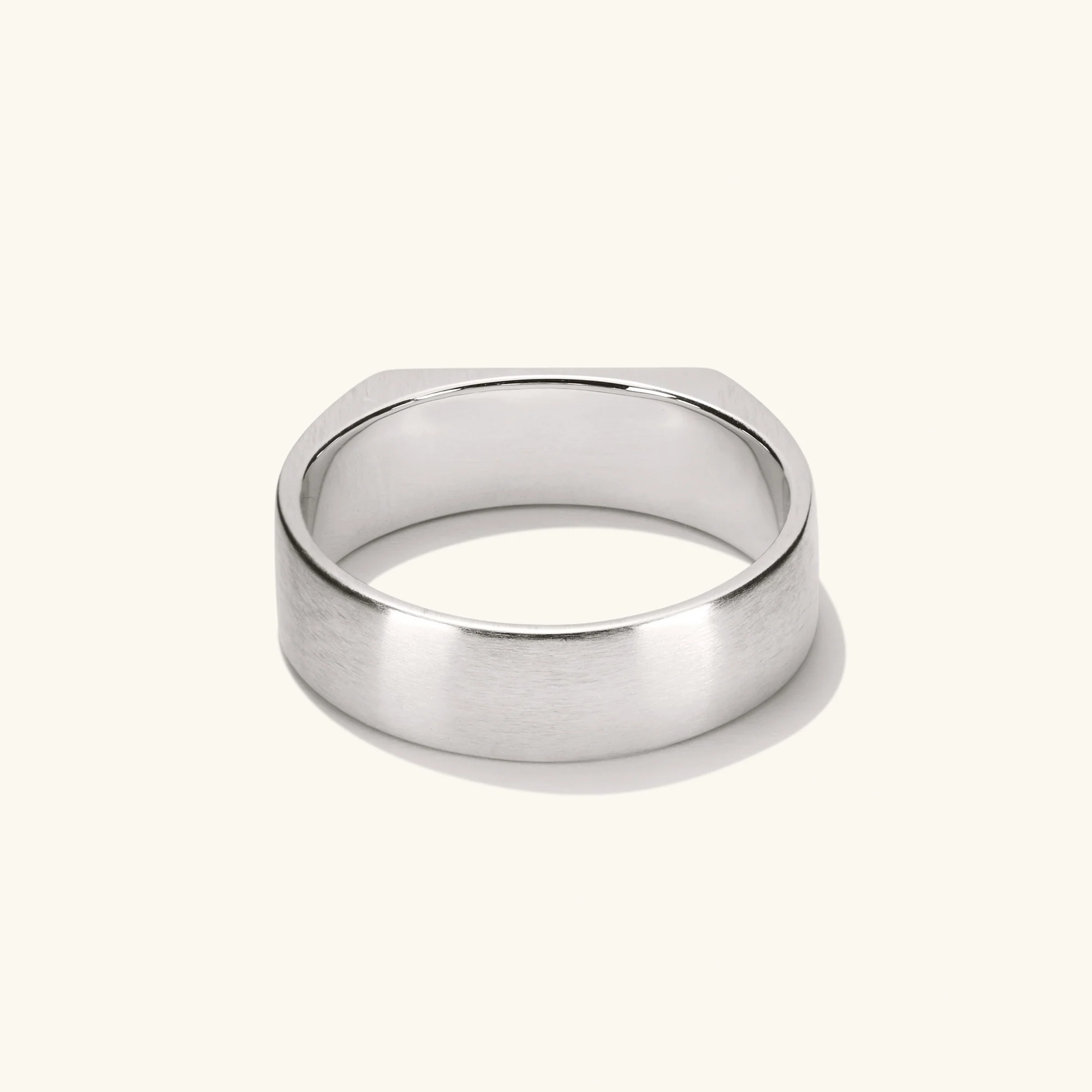 Slim Rectangular Signet Ring - Image 32