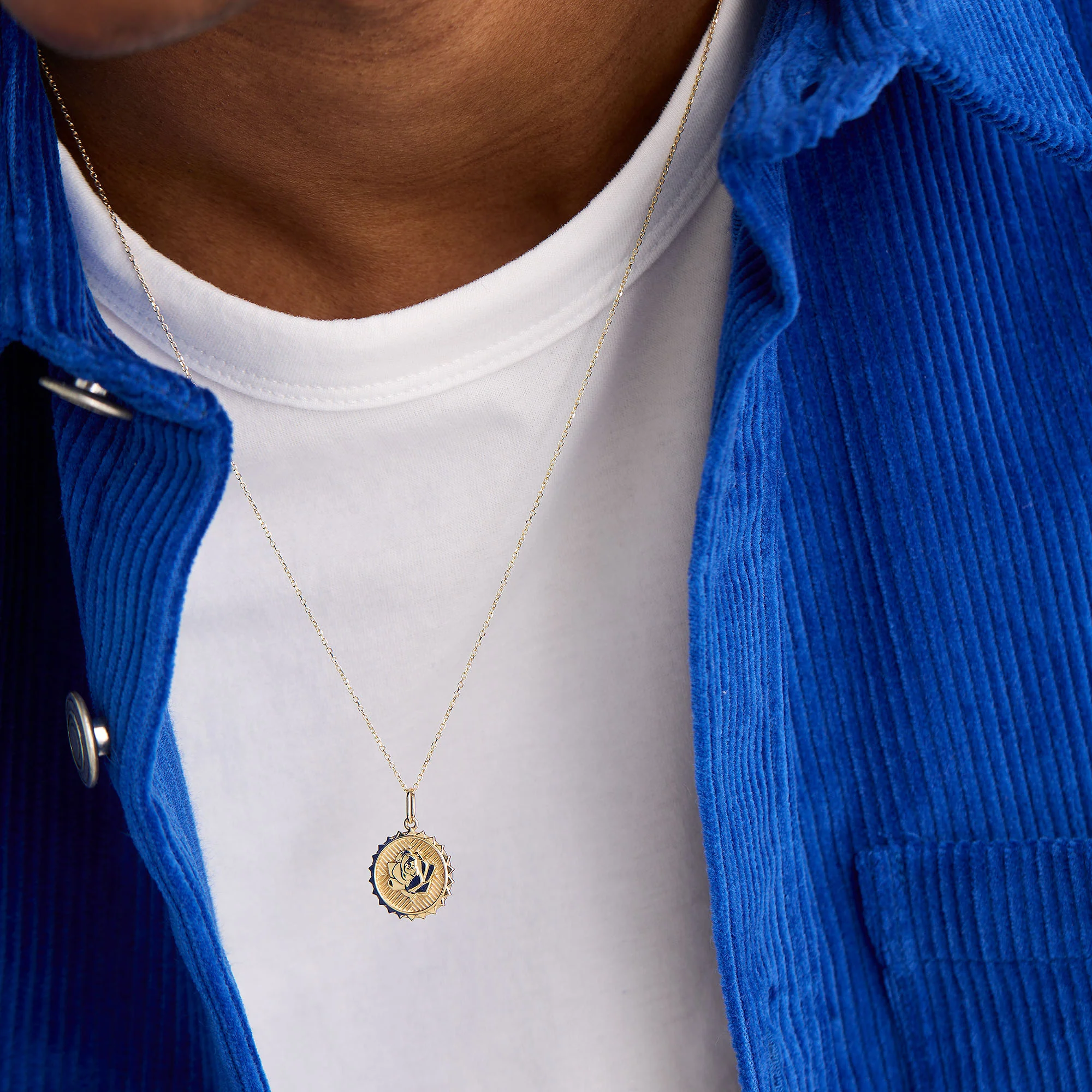 Strength: Rose Coin Charm Pendant - Image 4