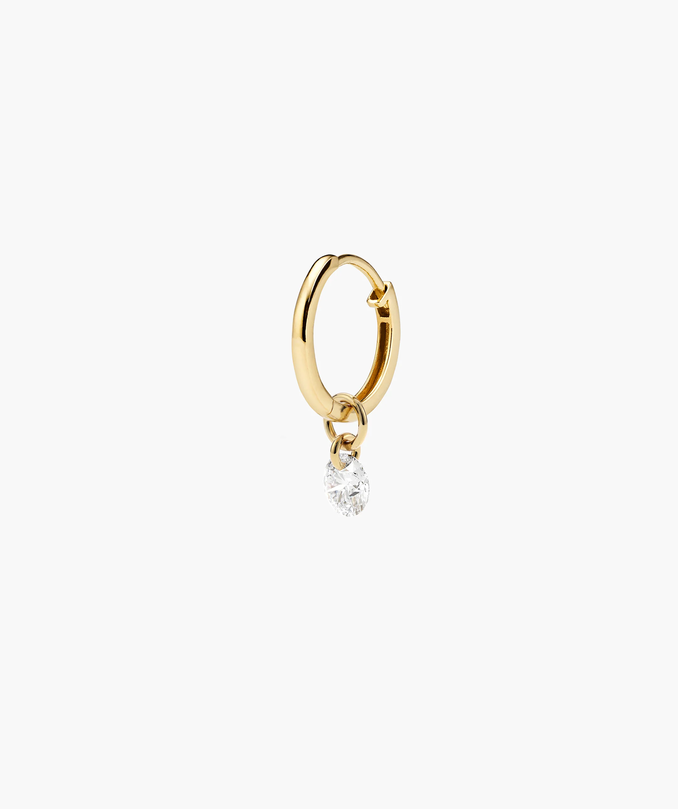 Swing Drilled Lab Grown Diamond Hoop Charm - Image 3