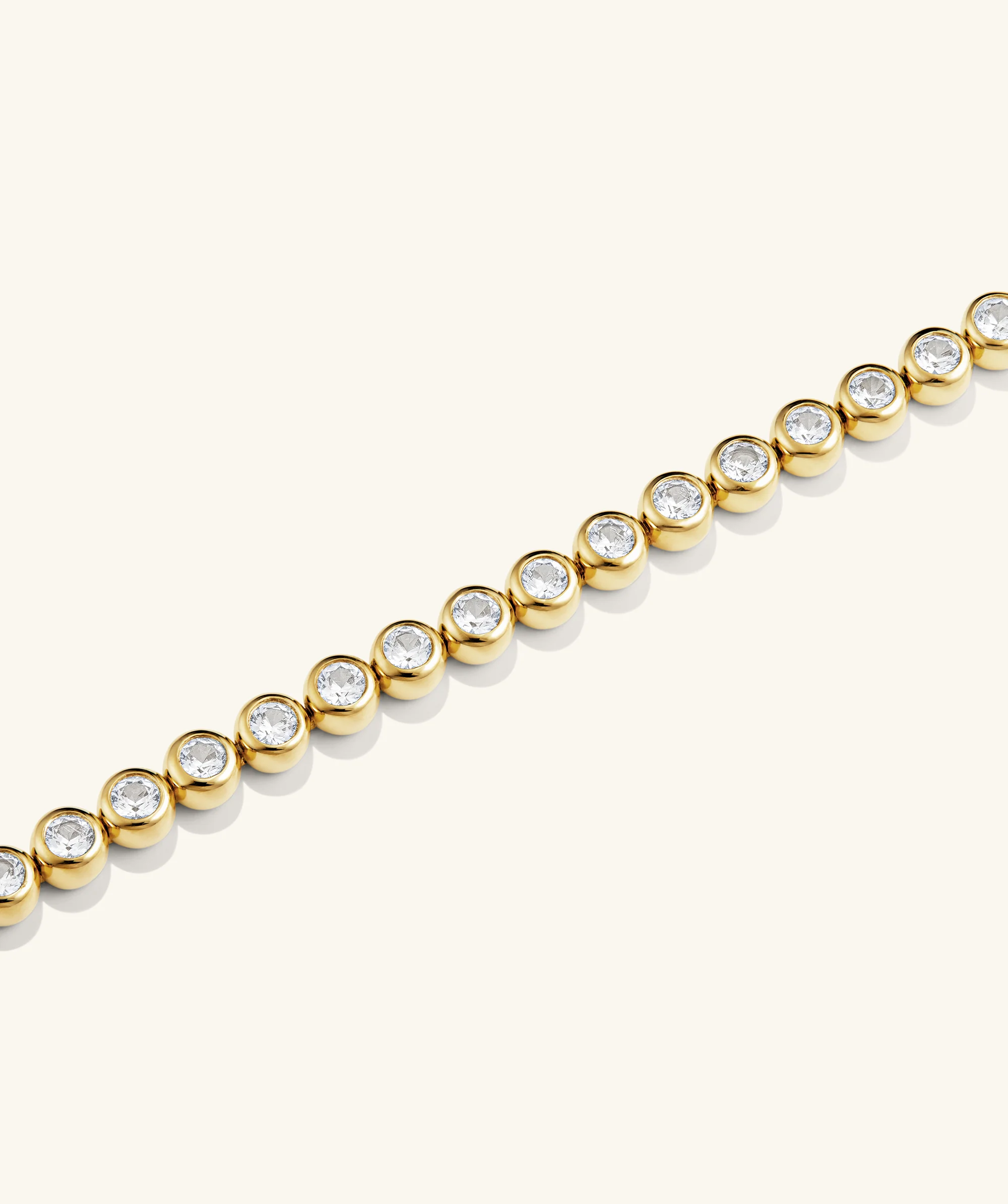 Zadie Bezel Lab Grown Sapphire Tennis Bracelet - Image 13